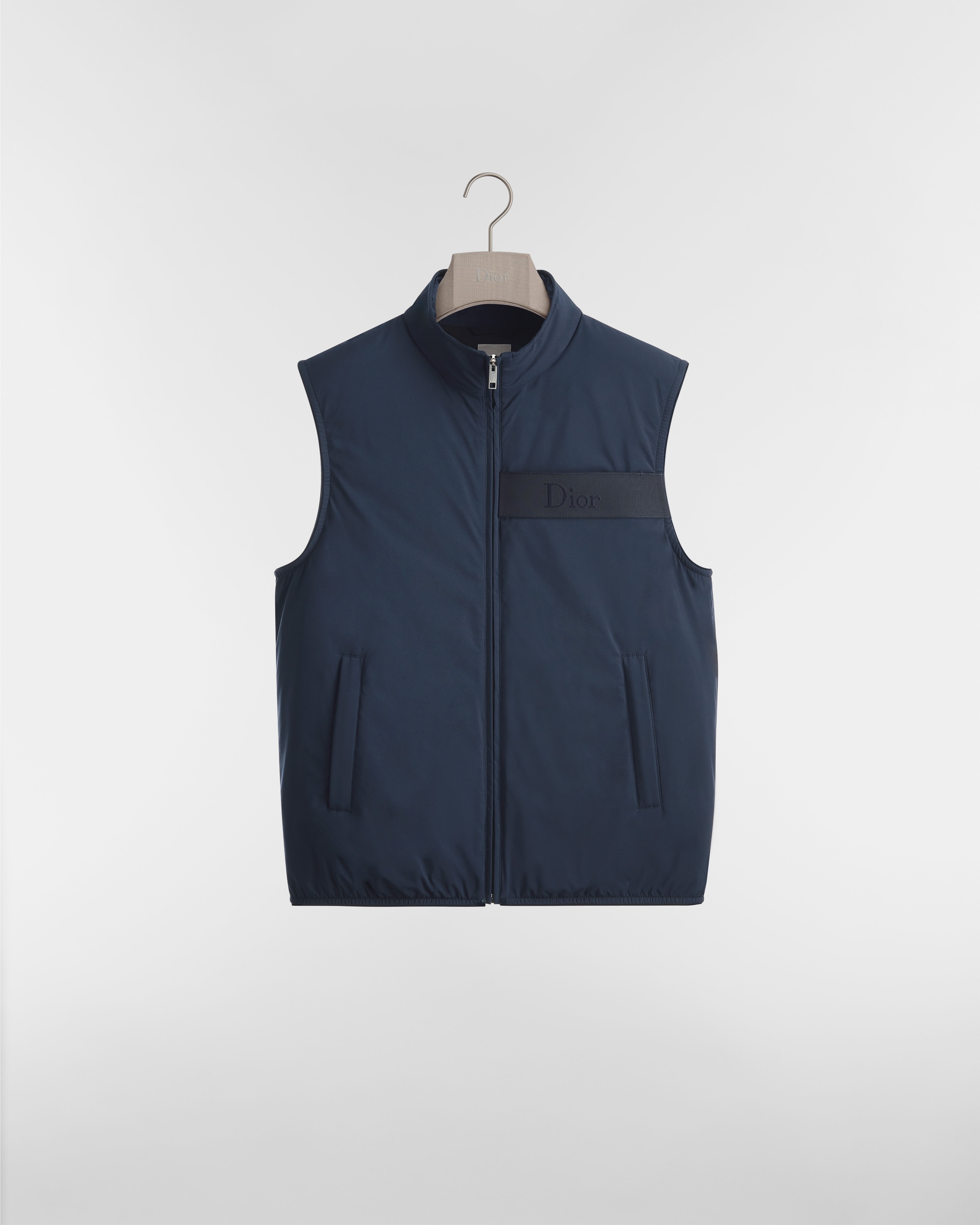 羽絨背心 藍色科技布料 E01