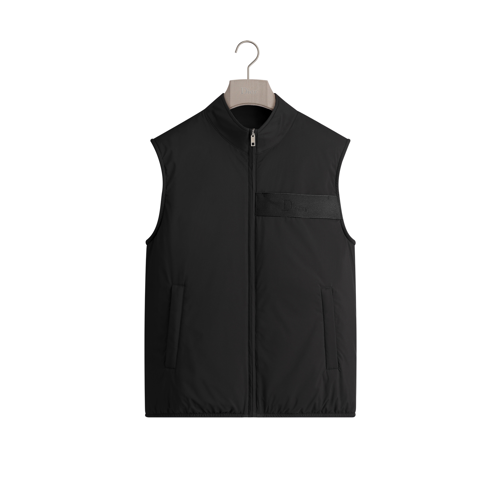 Down Vest Black Technical Fabric E01