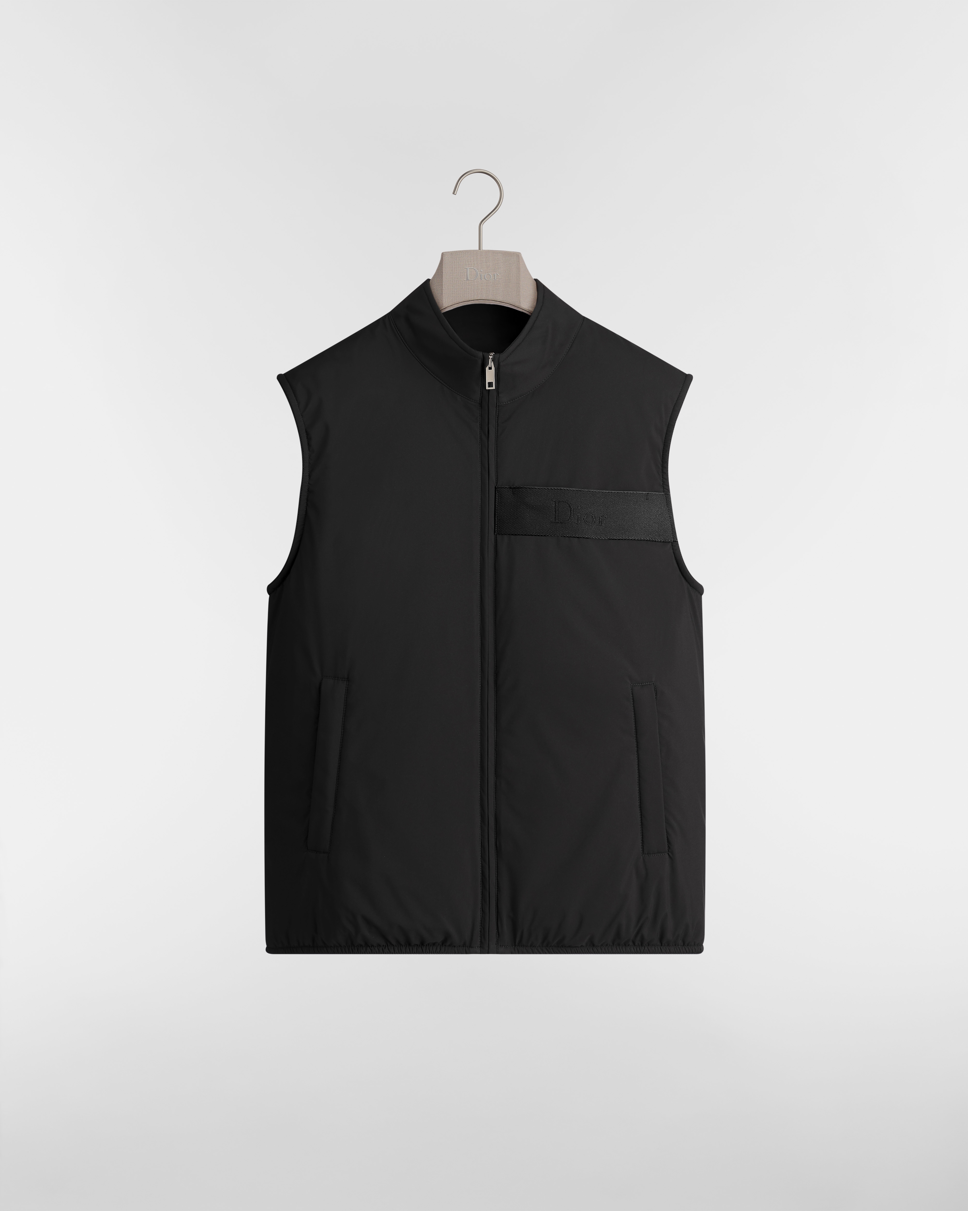 Down Vest Black Technical Fabric E01