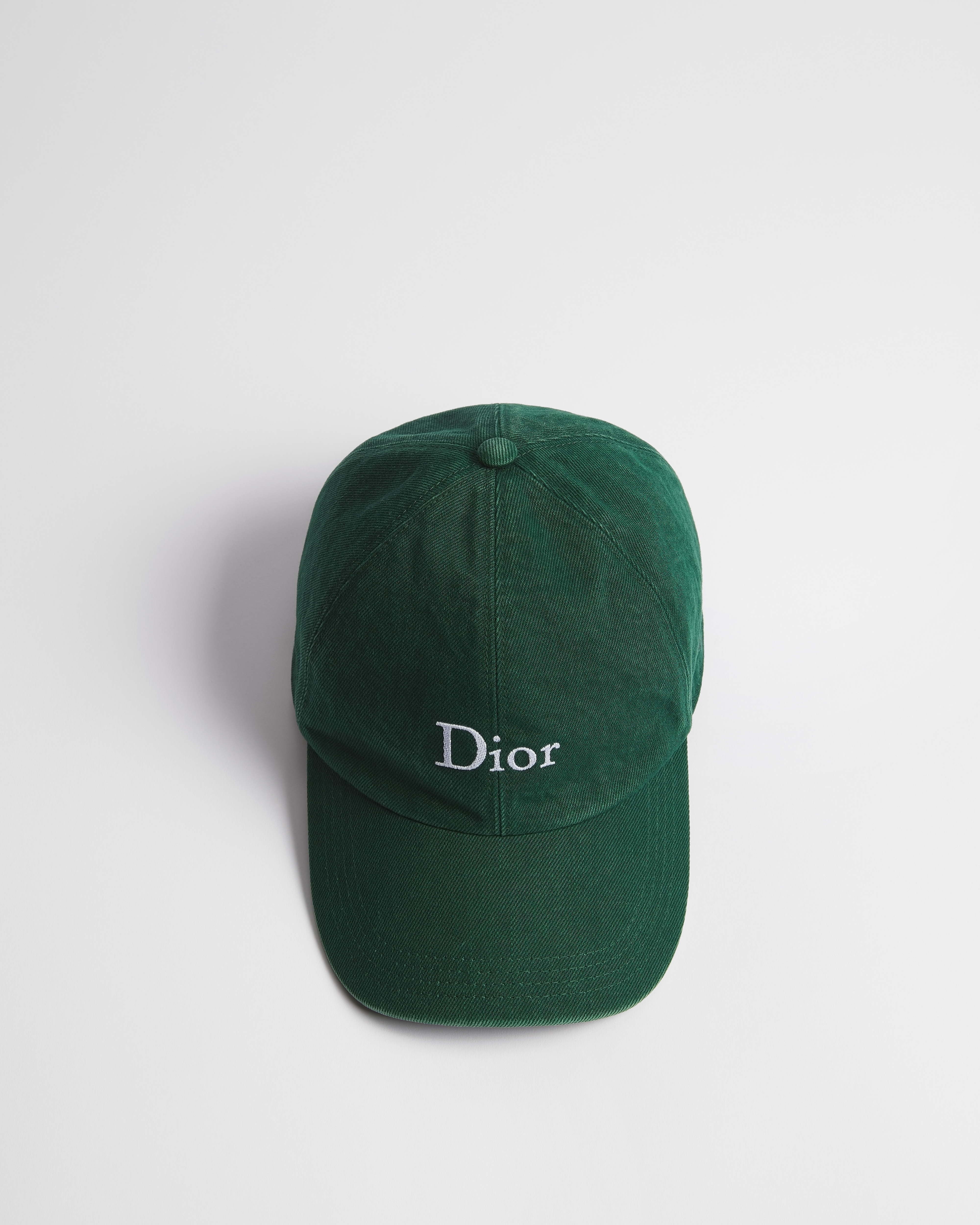 Casquette Dior Toile de coton délavé vert E06