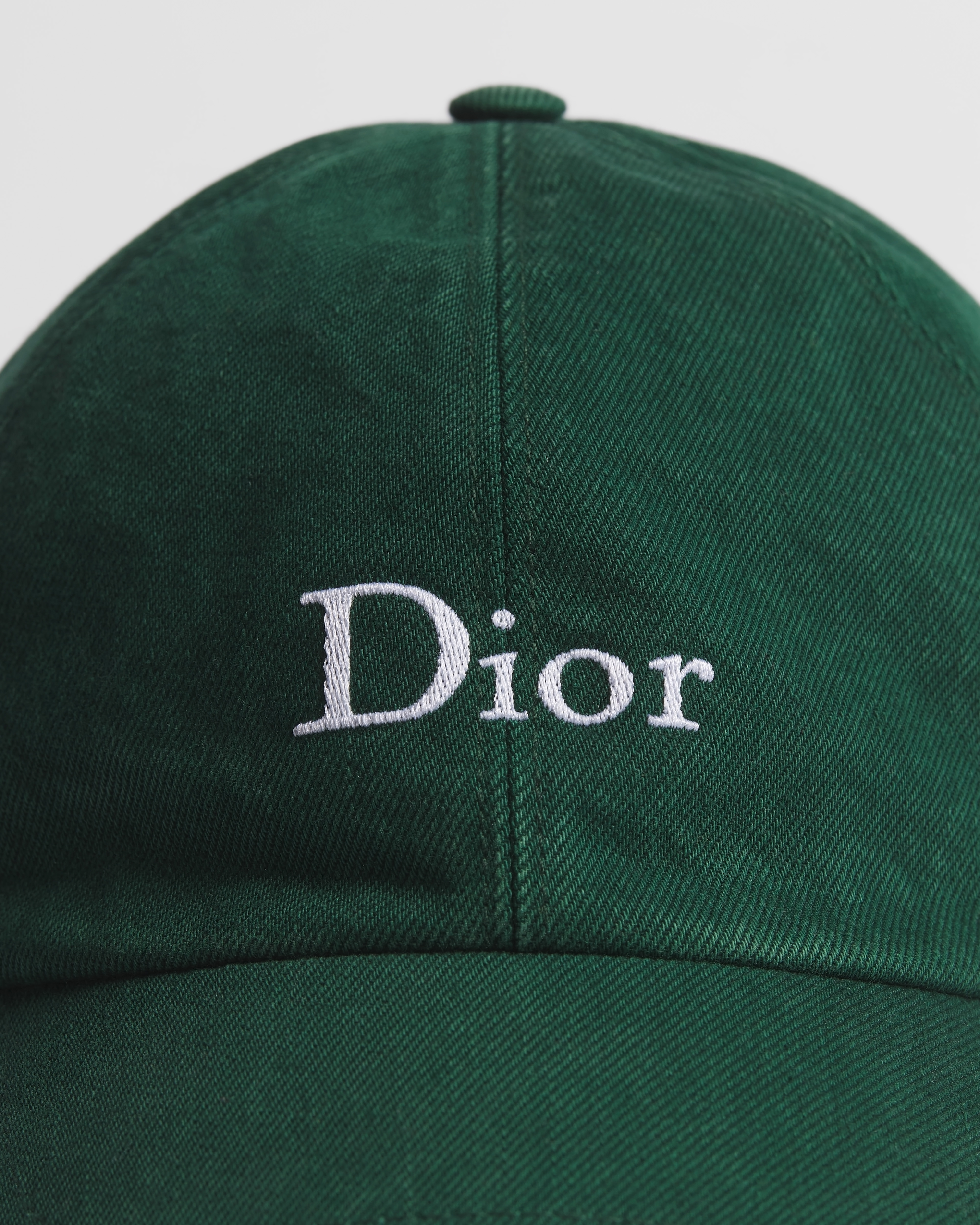 Casquette Dior Toile de coton délavé vert E09