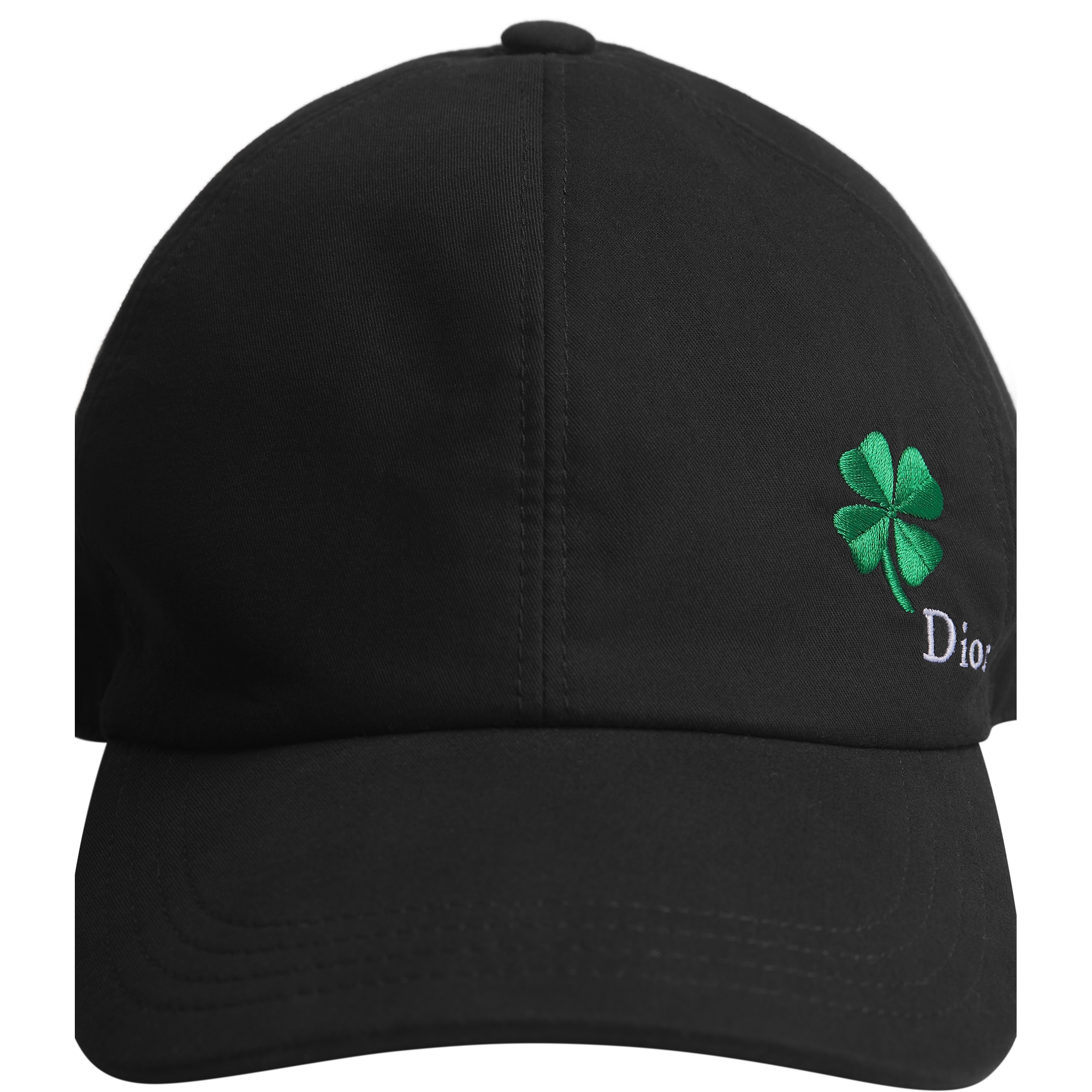 Dior Clover Cap Black Cotton Canvas E09