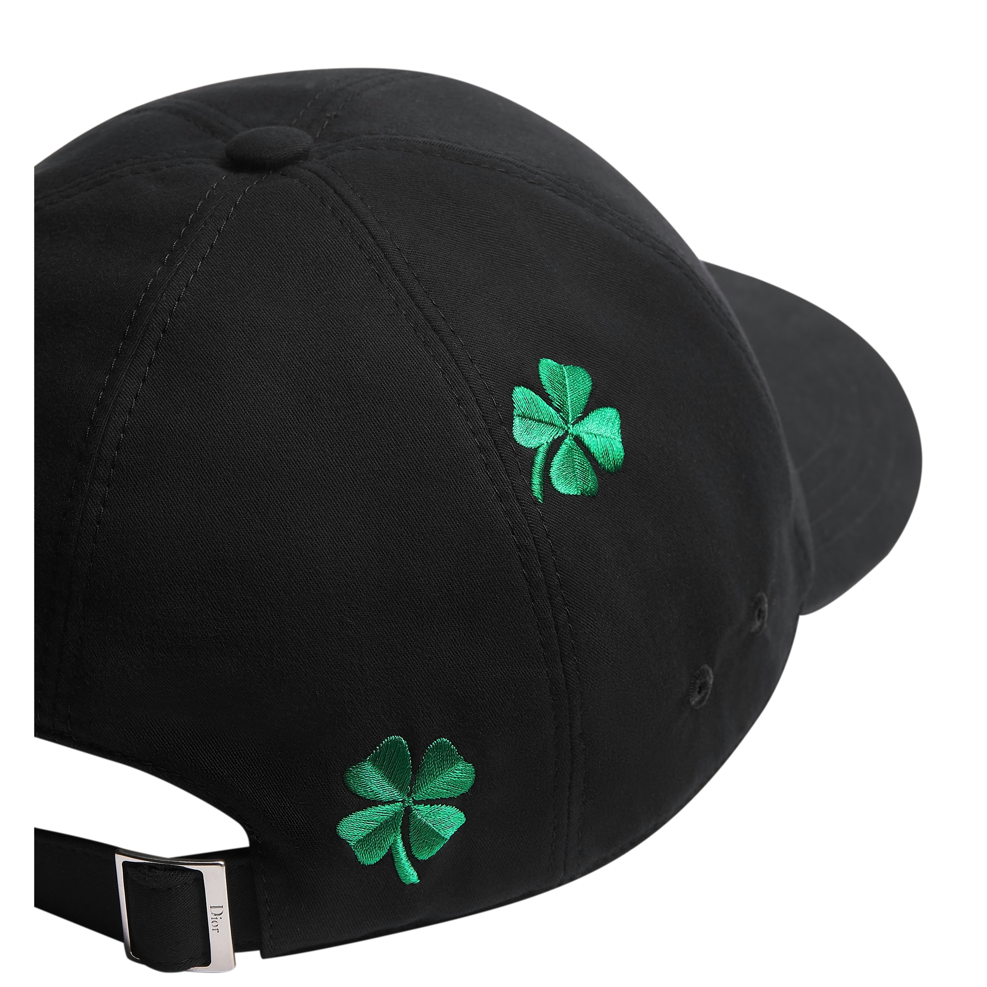 Dior Clover Cap Black Cotton Canvas E10