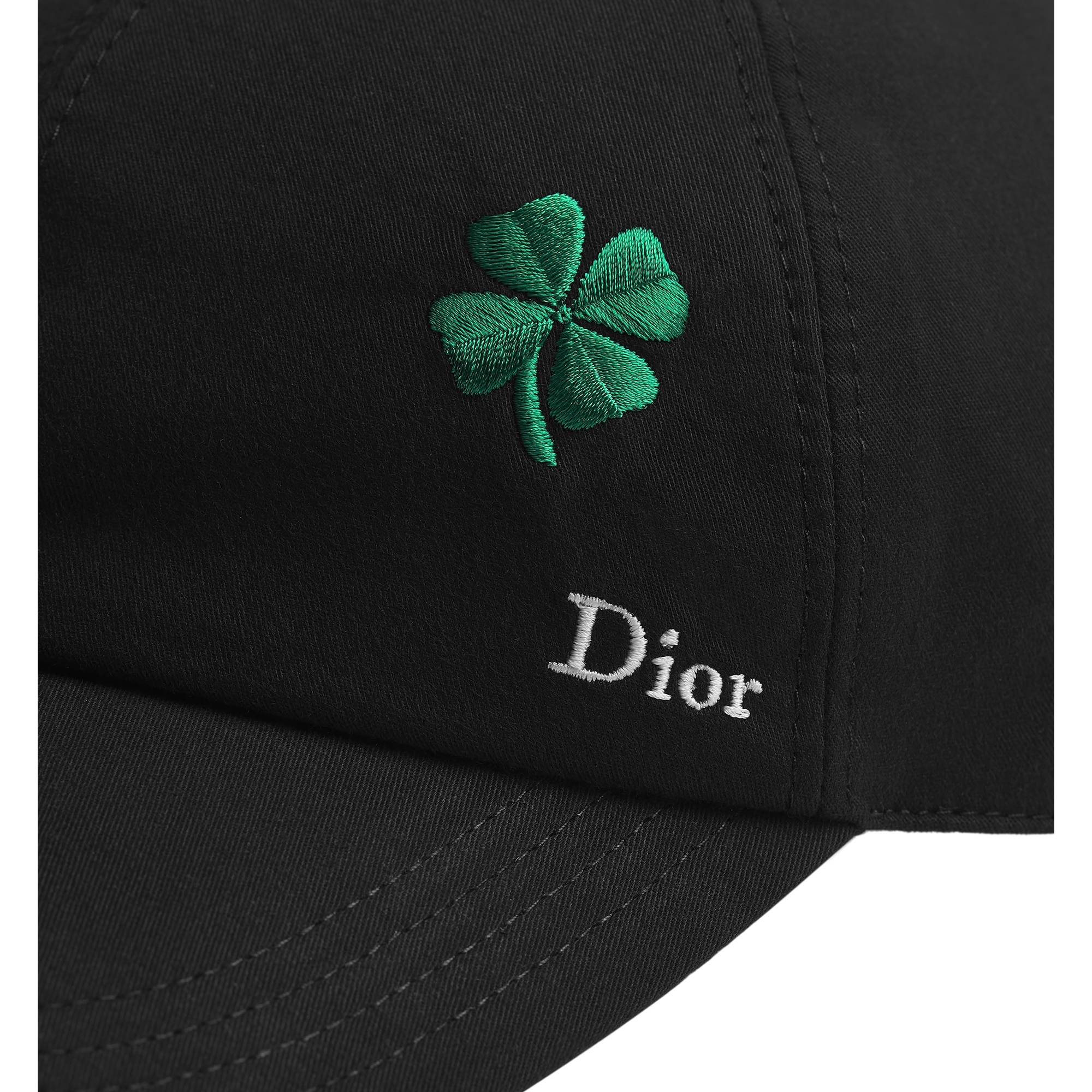 Dior Clover Cap Black Cotton Canvas E11
