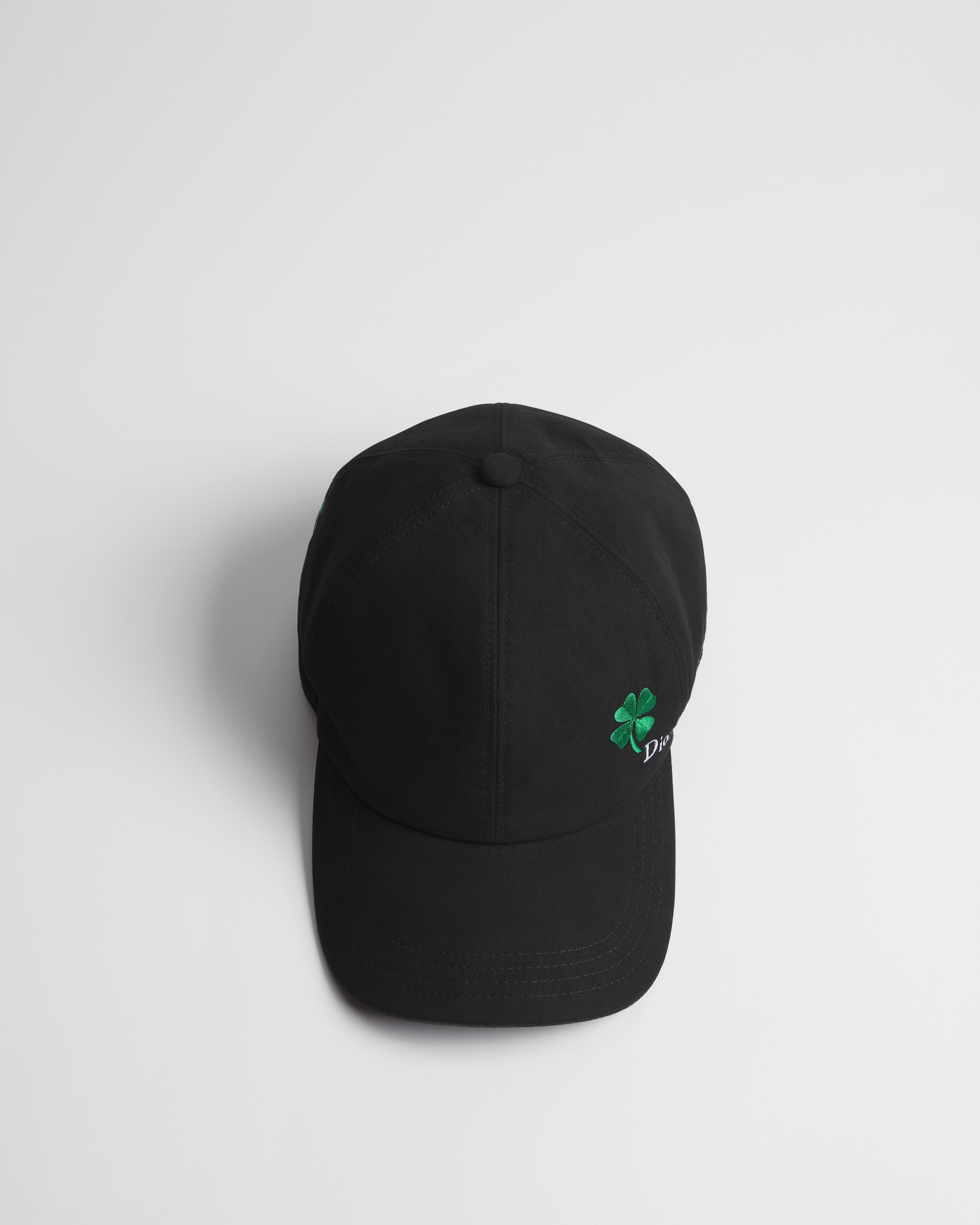 Casquette Dior Clover Toile de coton noir E06