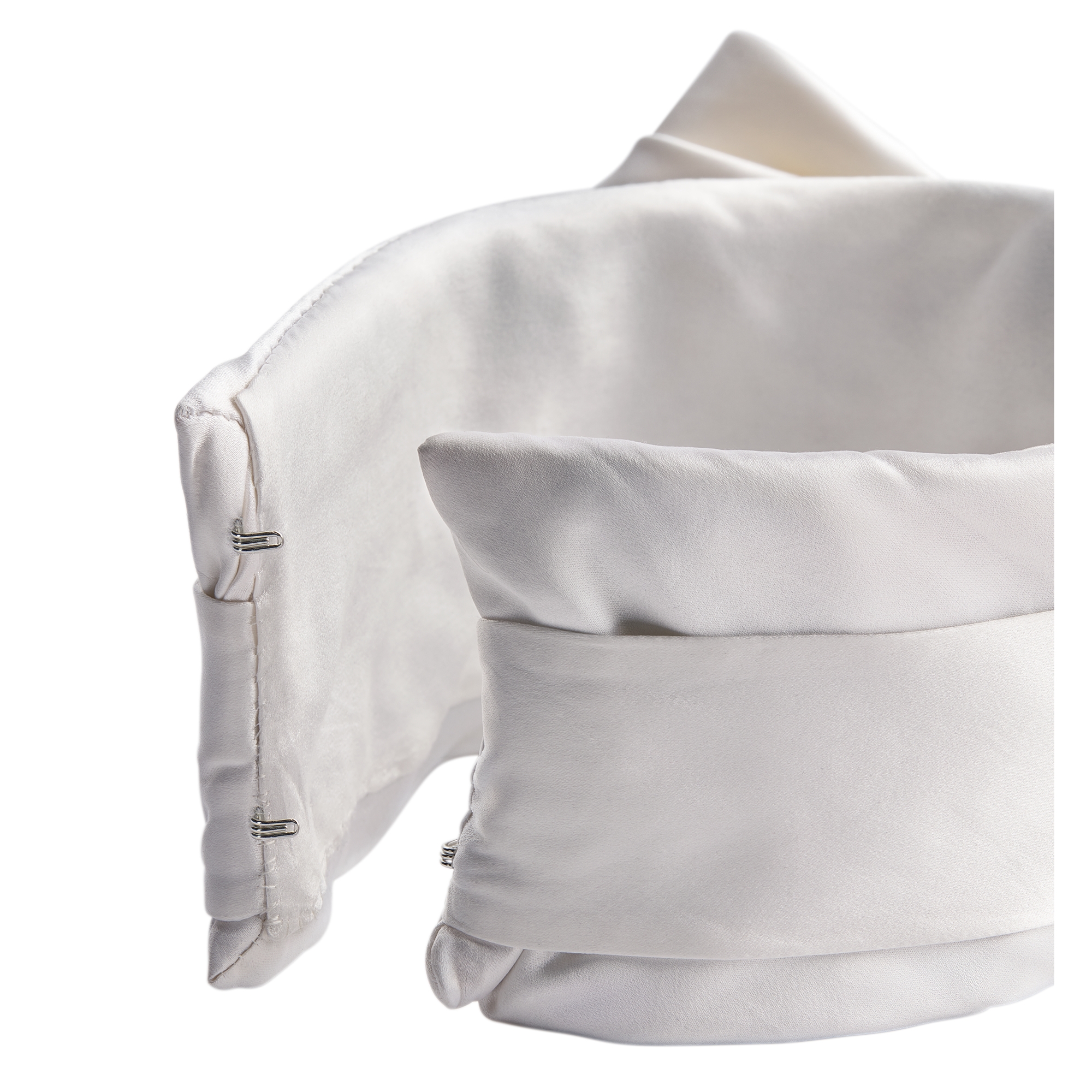 Neckband White Duchesse Satin E10