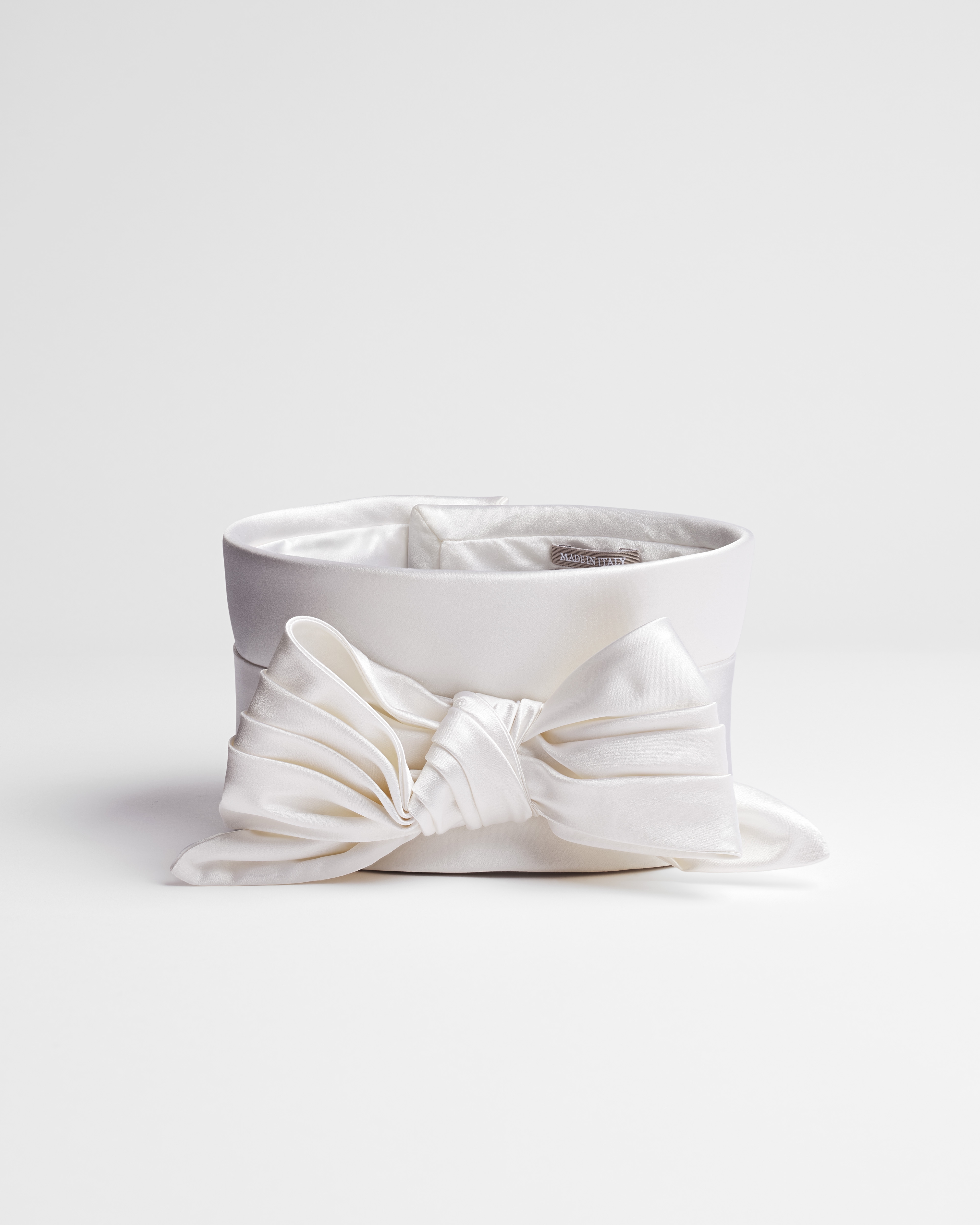 Neckband White Duchesse Satin E01