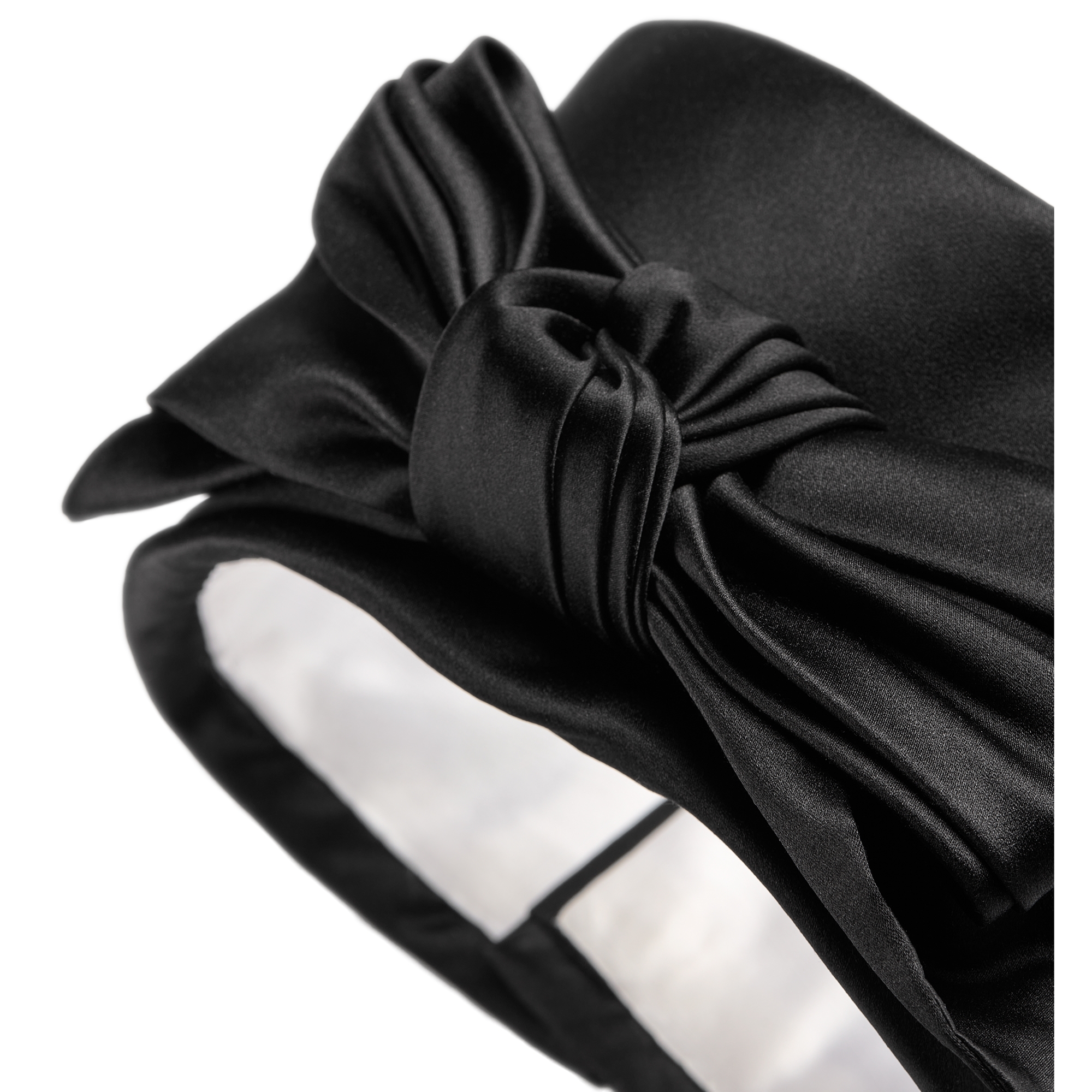 Neckband Black Duchesse Satin E09