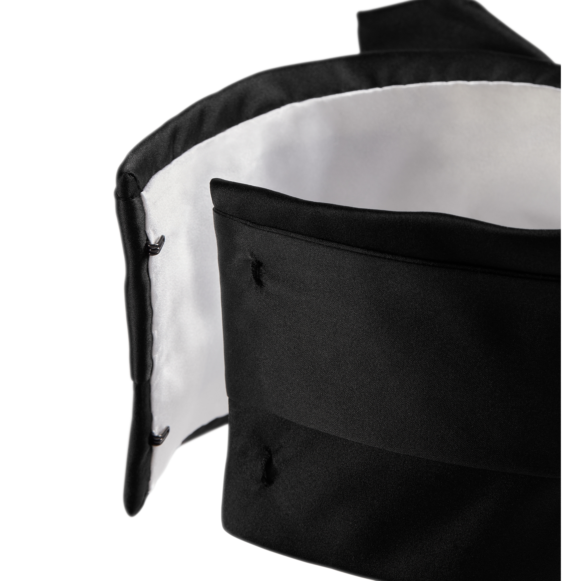 Neckband Black Duchesse Satin E10