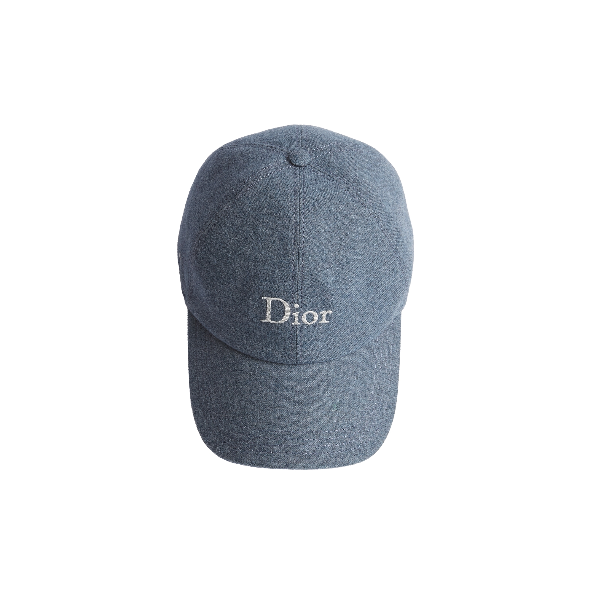 Dior Cap Blue Stonewashed Cotton Flannel E06