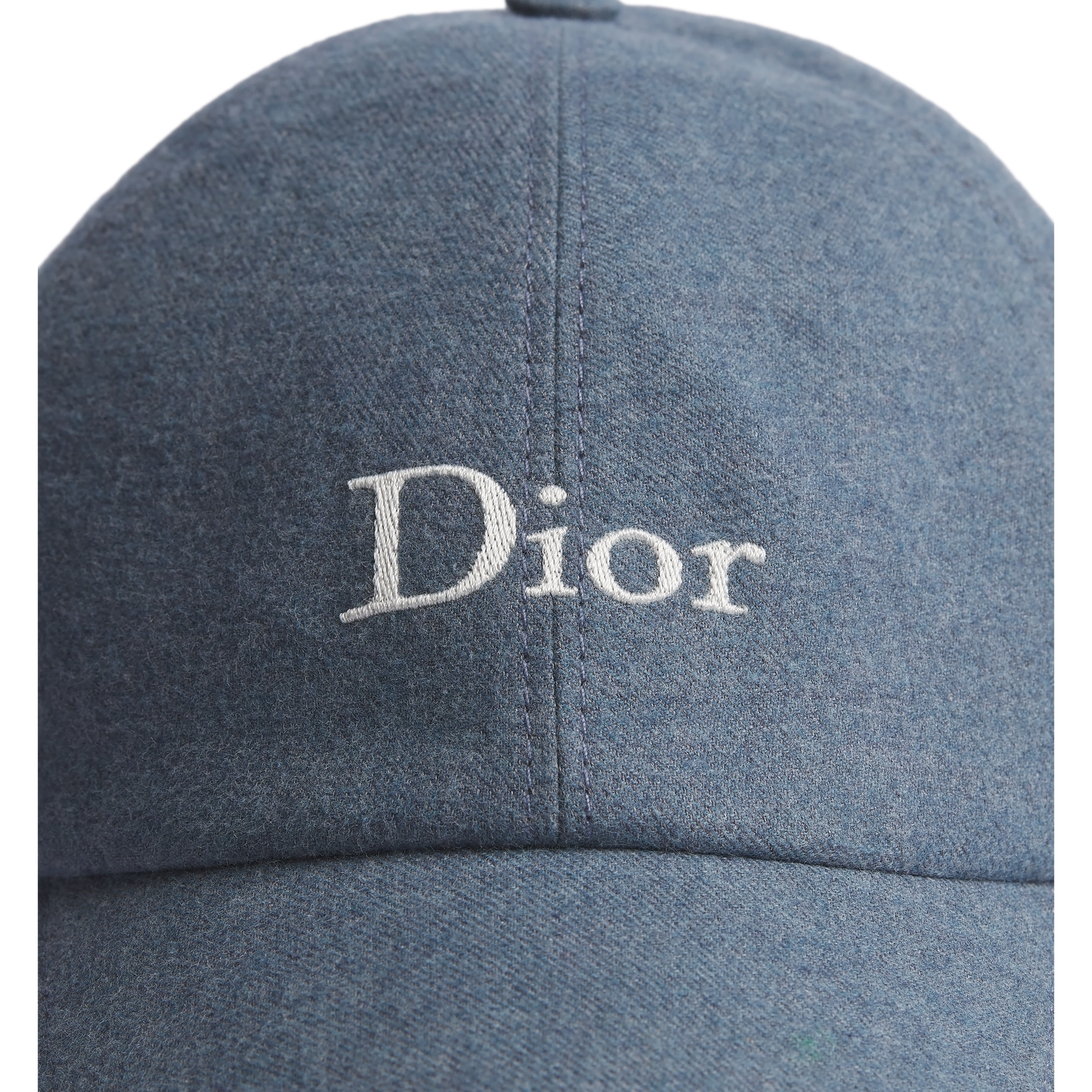 Dior Cap Blue Stonewashed Cotton Flannel E09