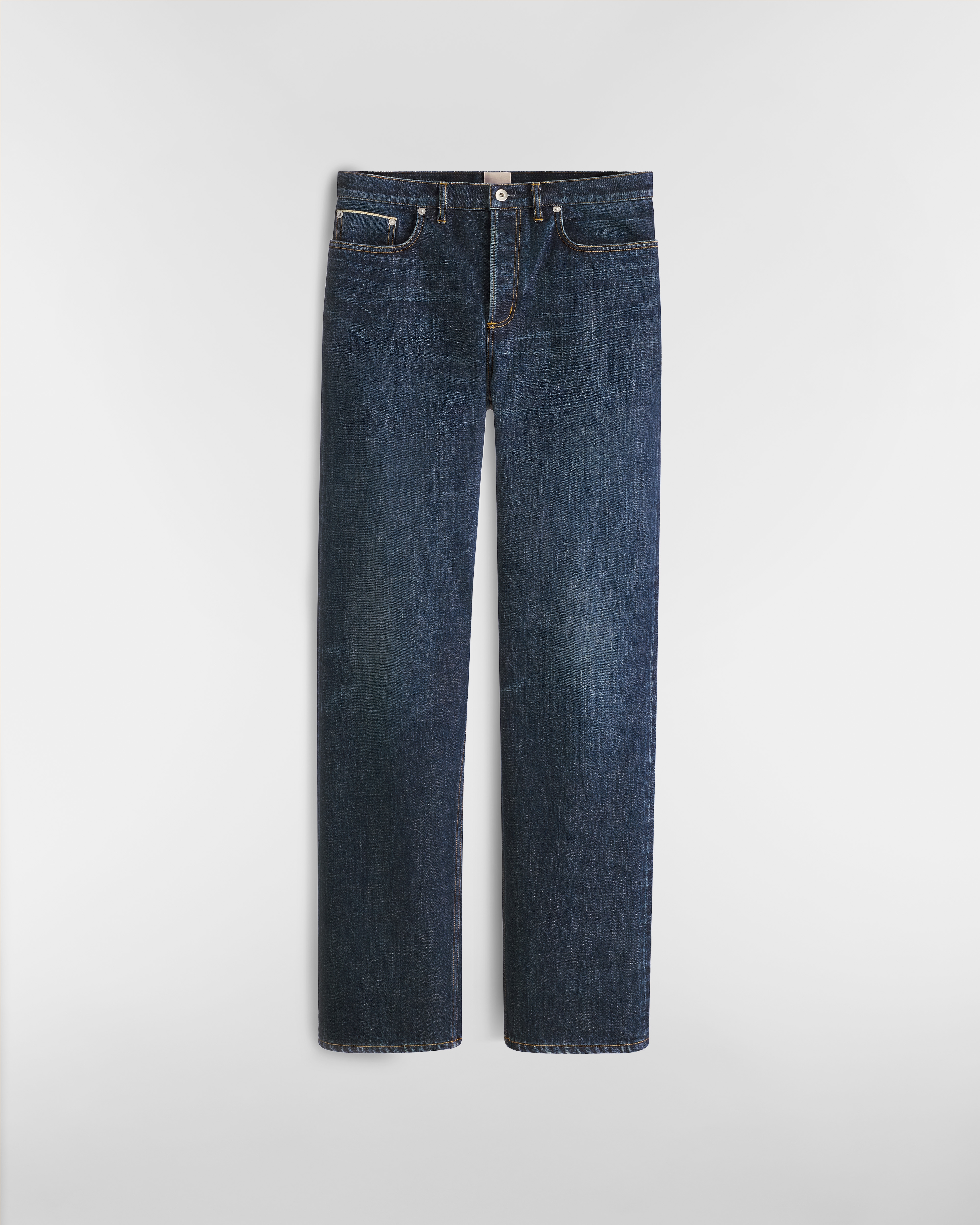 Regular Jeans Navy Blue Cotton Twill E01