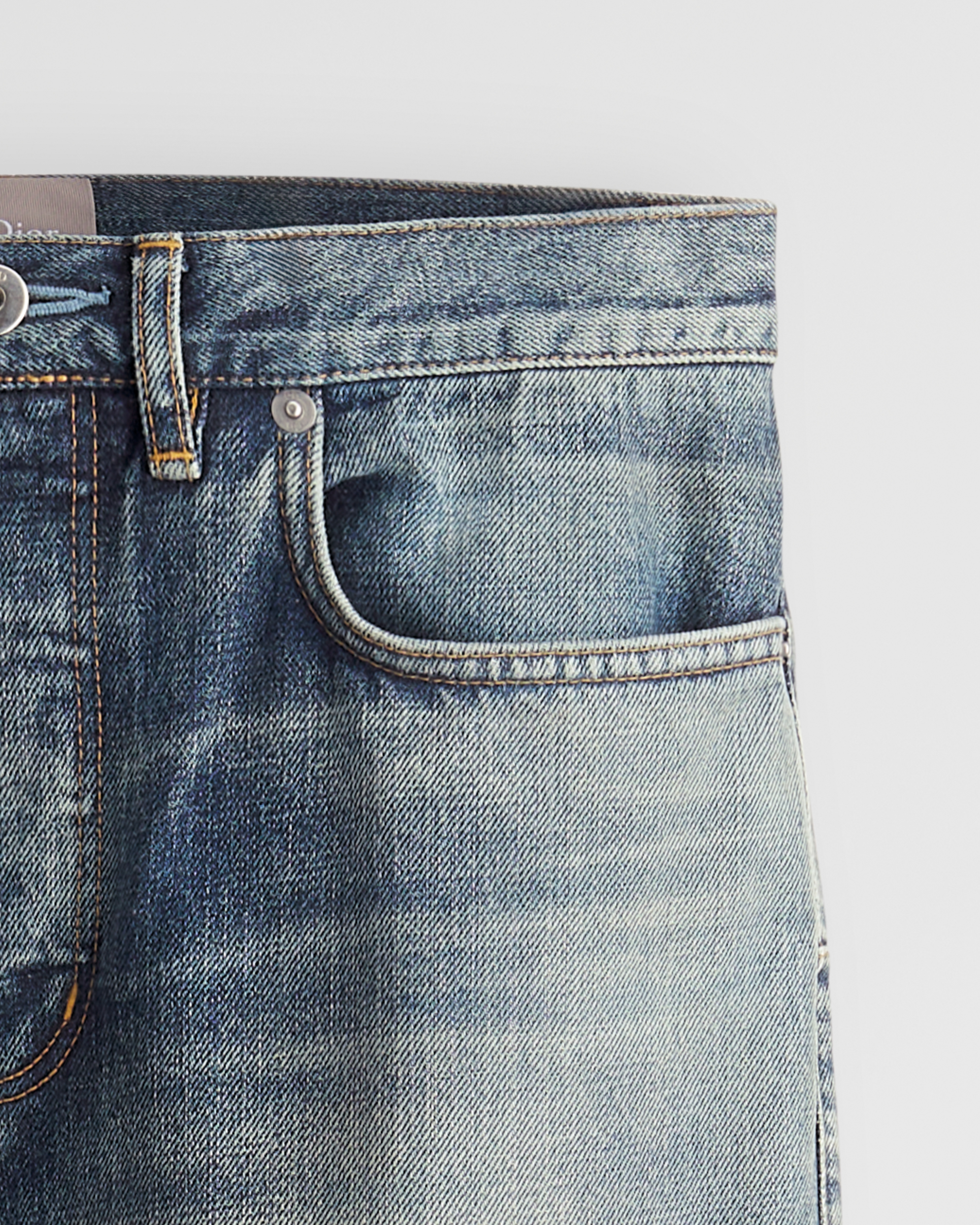 Jean bootcut Sergé de coton bleu E09