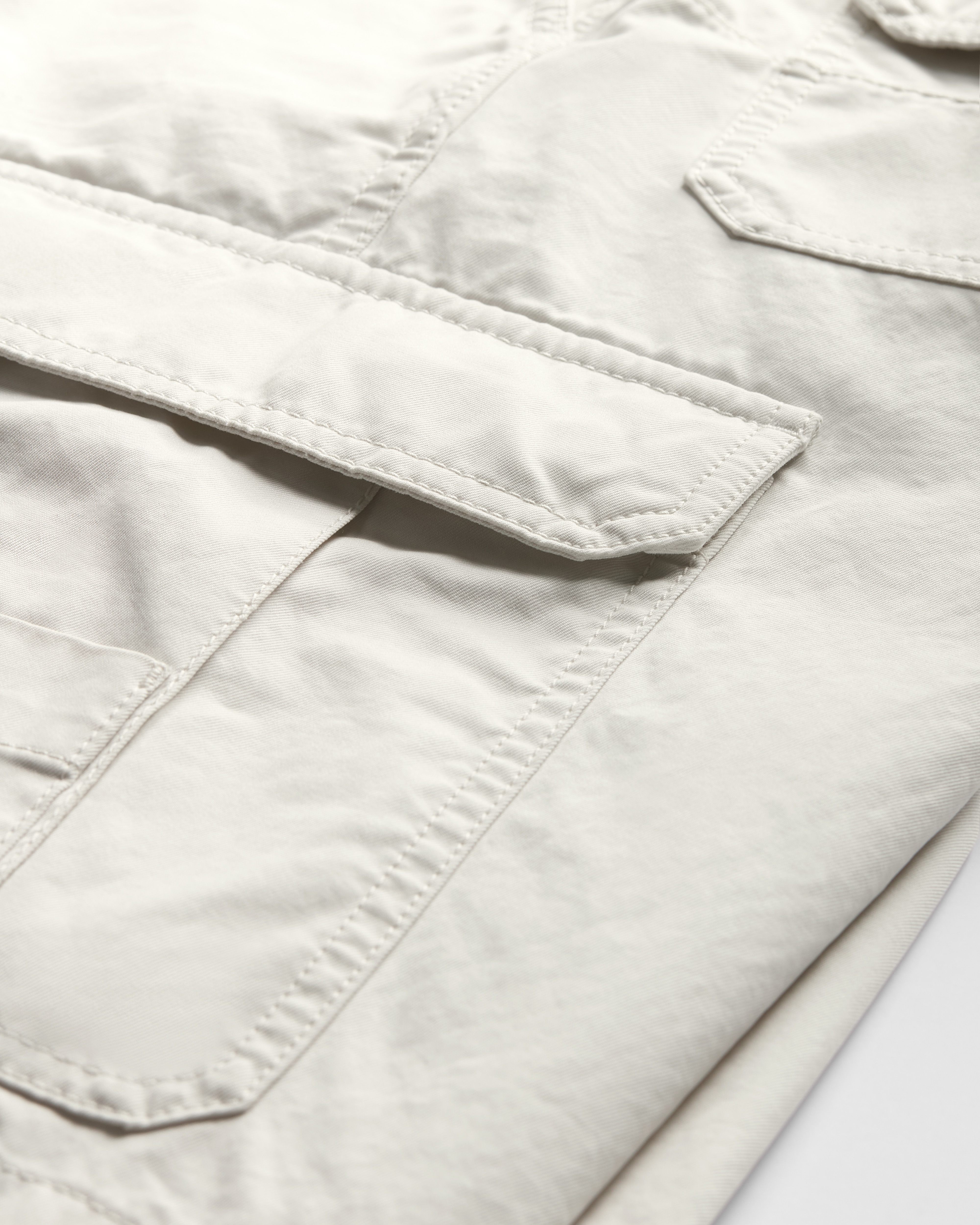 Cargo-Bermudashorts Baumwolltwill in Weiß E11