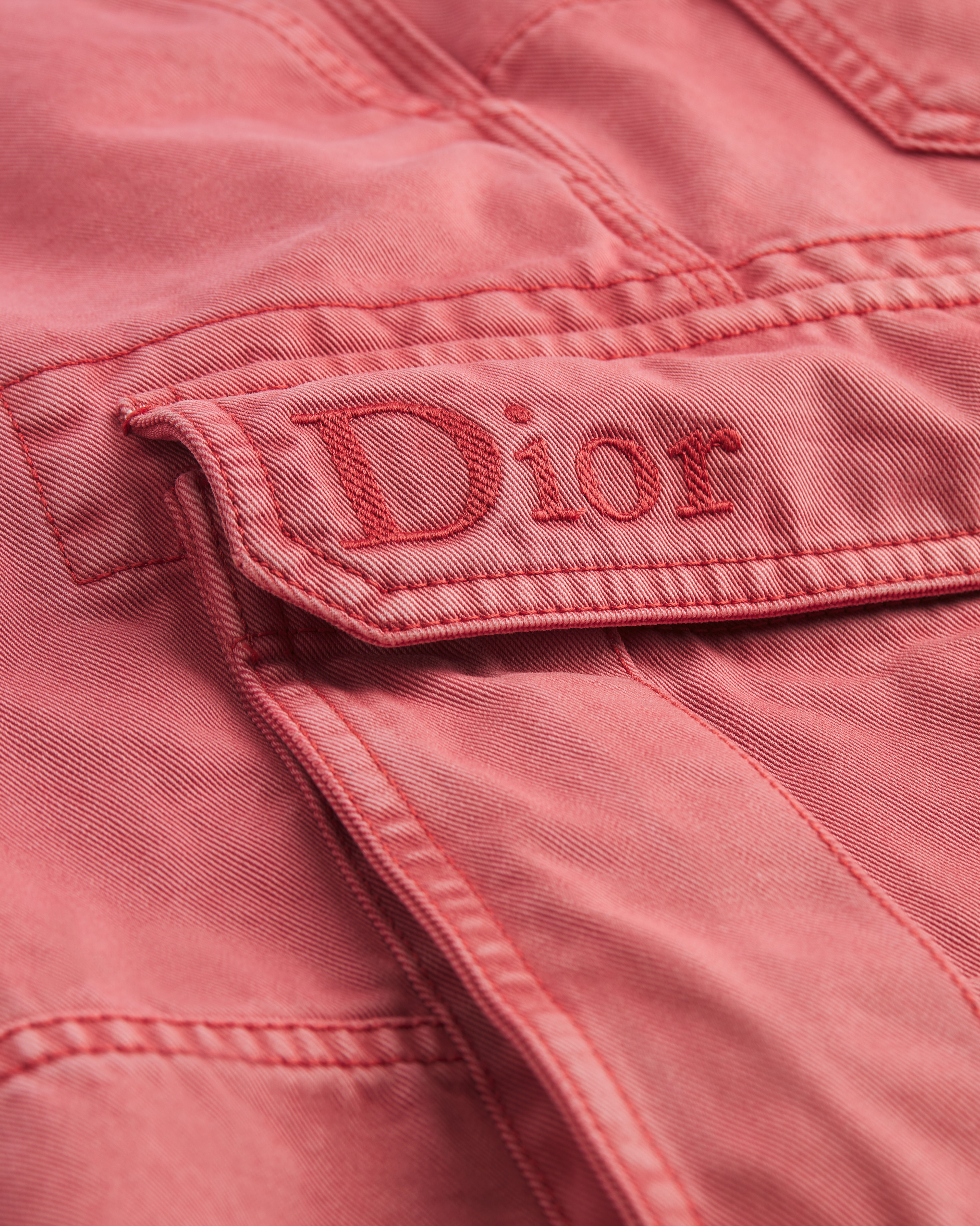 Cargo-Bermudashorts Baumwolltwill in Rosa E09