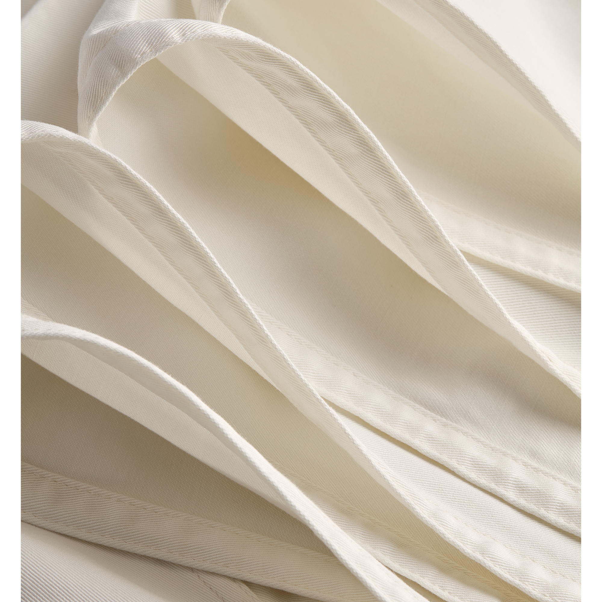 Delft Bermuda Shorts White Cotton Twill E09