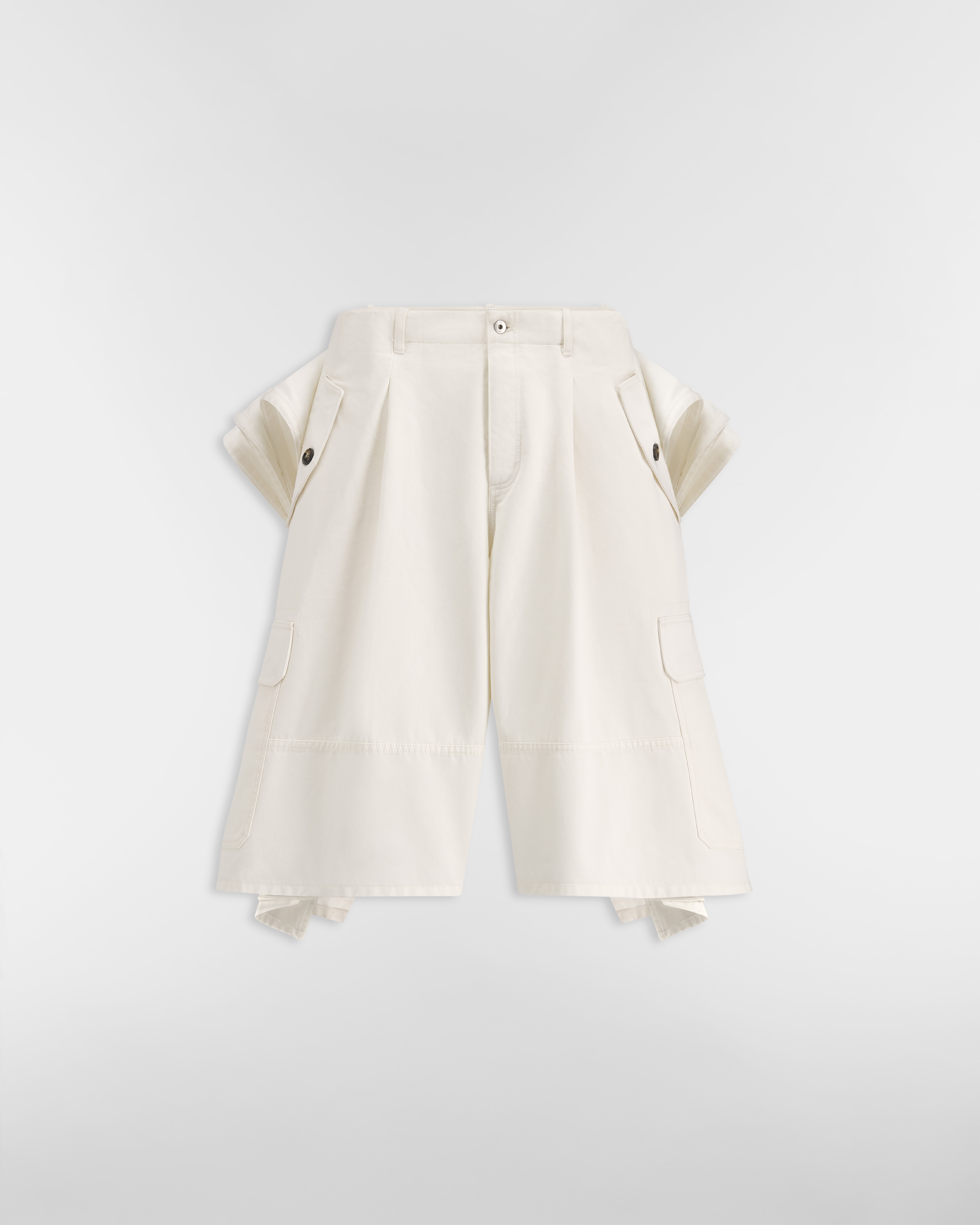 델프트 버뮤다 쇼츠 화이트 코튼 트윌 E01