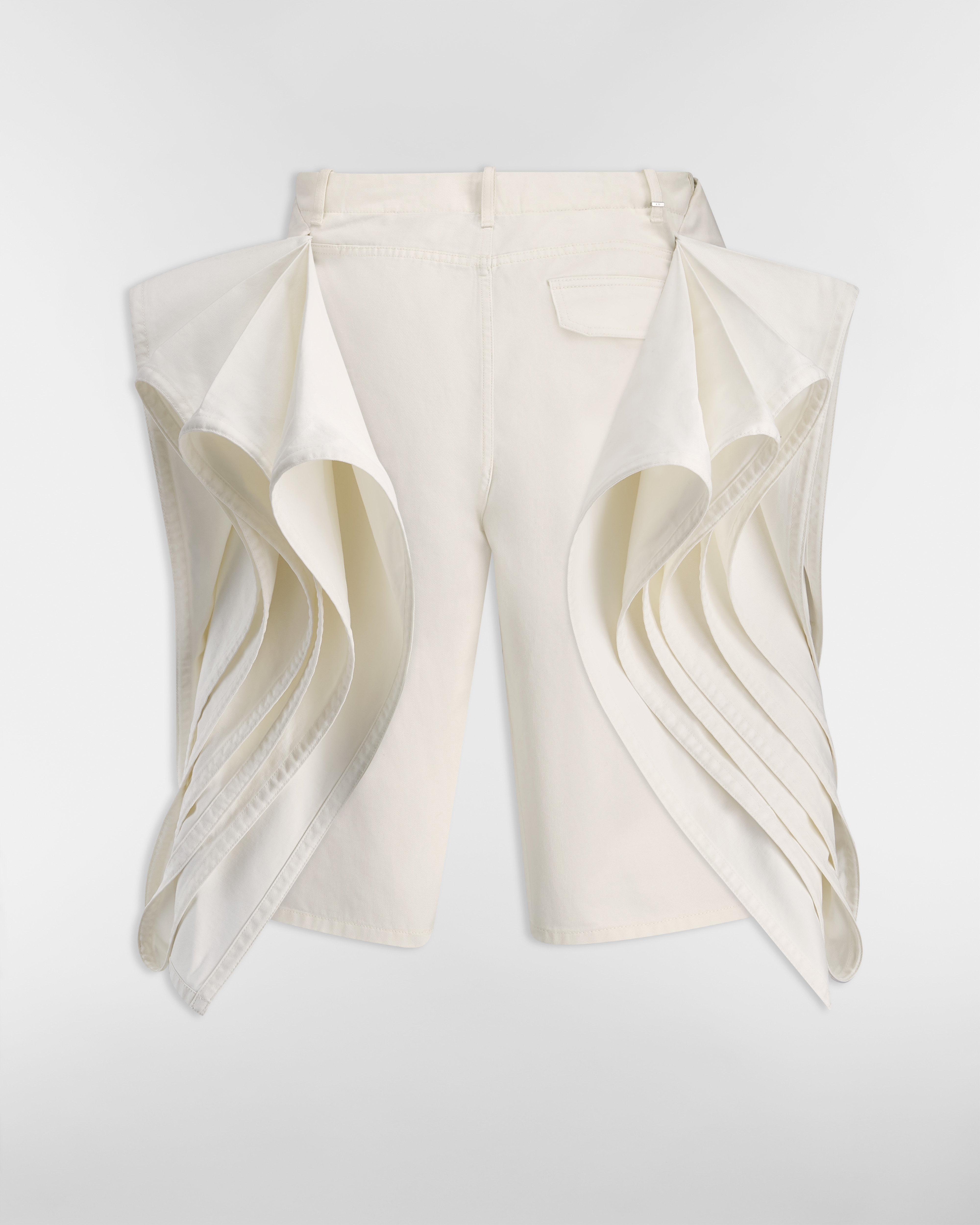 Bermuda Delft Sergé de coton blanc E08