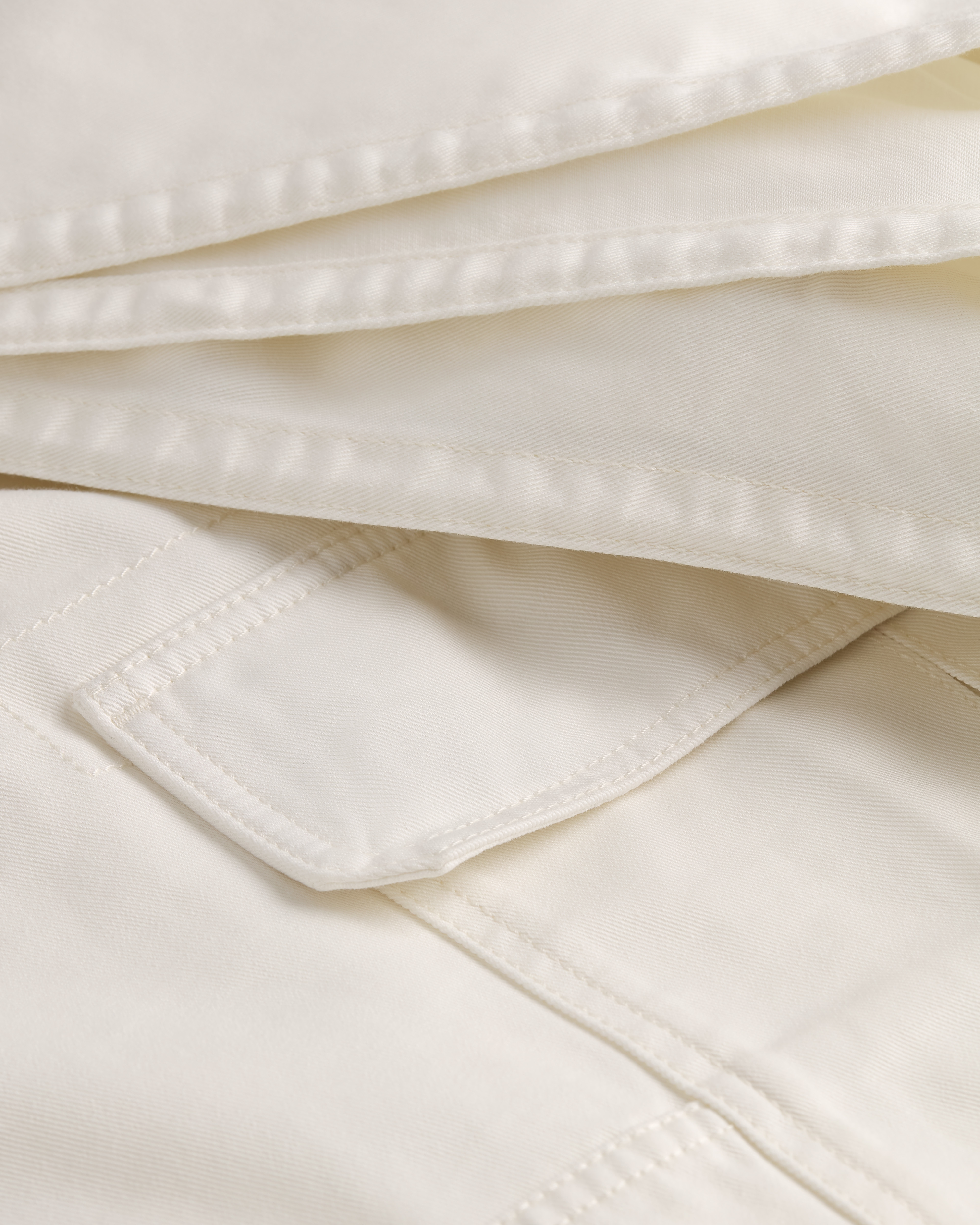 Bermuda Delft Sergé de coton blanc E10