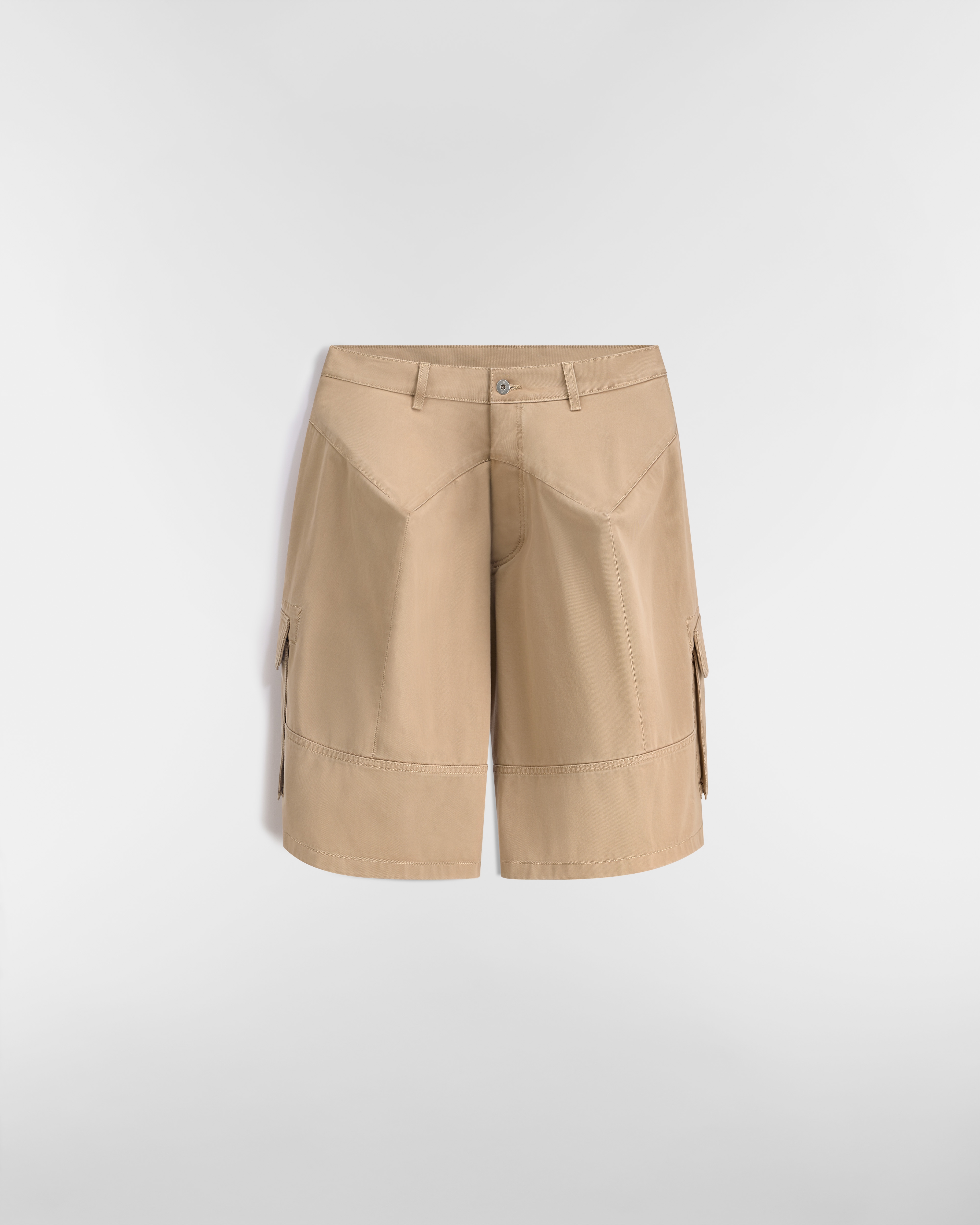 라 시갈 버뮤다 쇼츠 베이지 코튼 트윌 E01