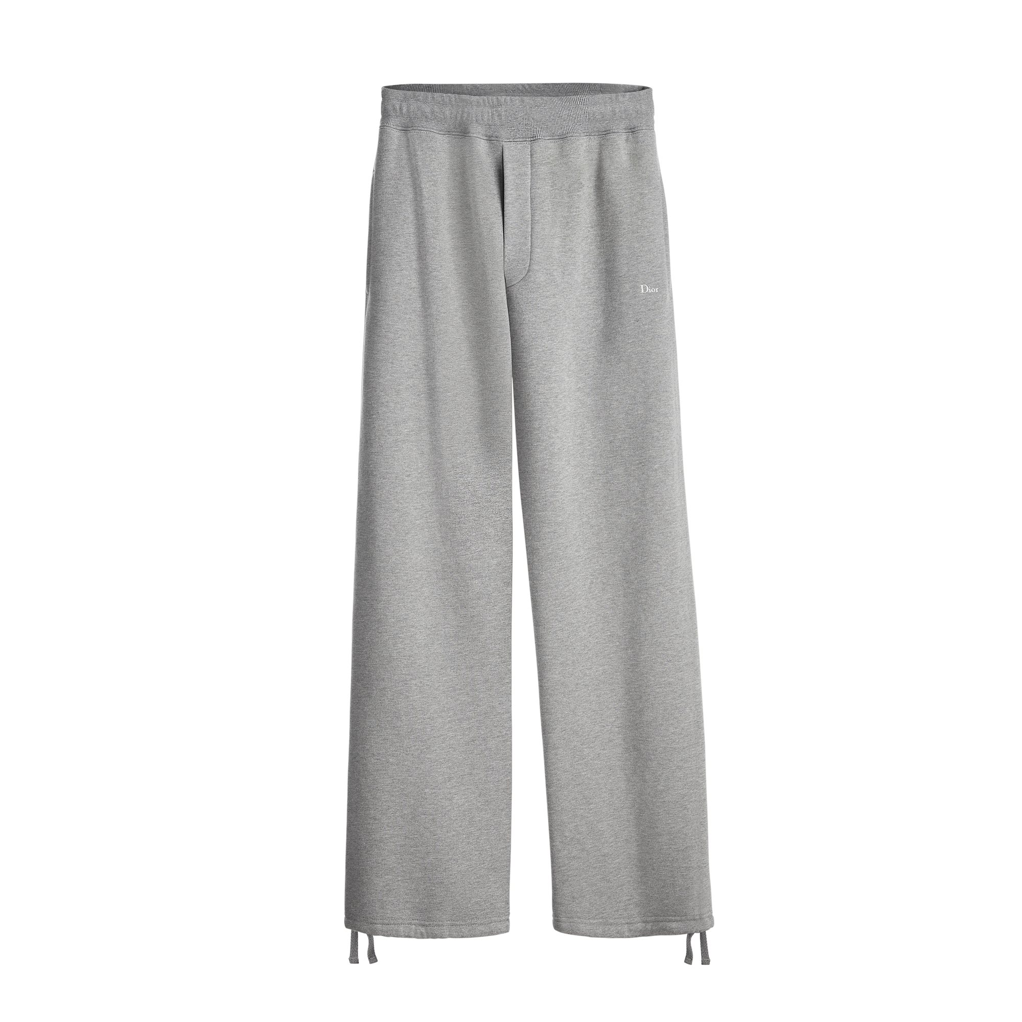 Track Pants Gray Cotton Fleece E01
