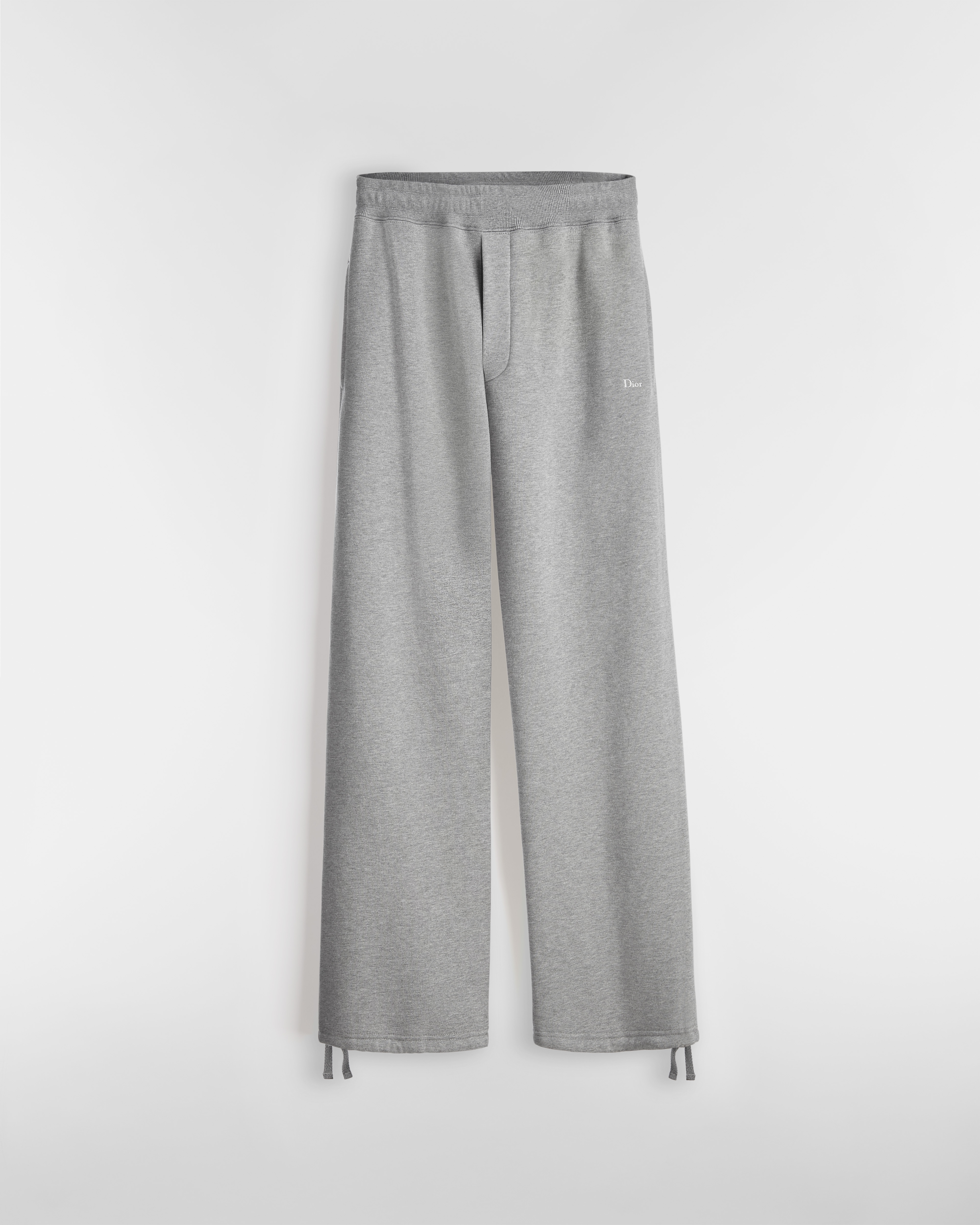 運動長褲 灰色全棉抓毛絨 E01