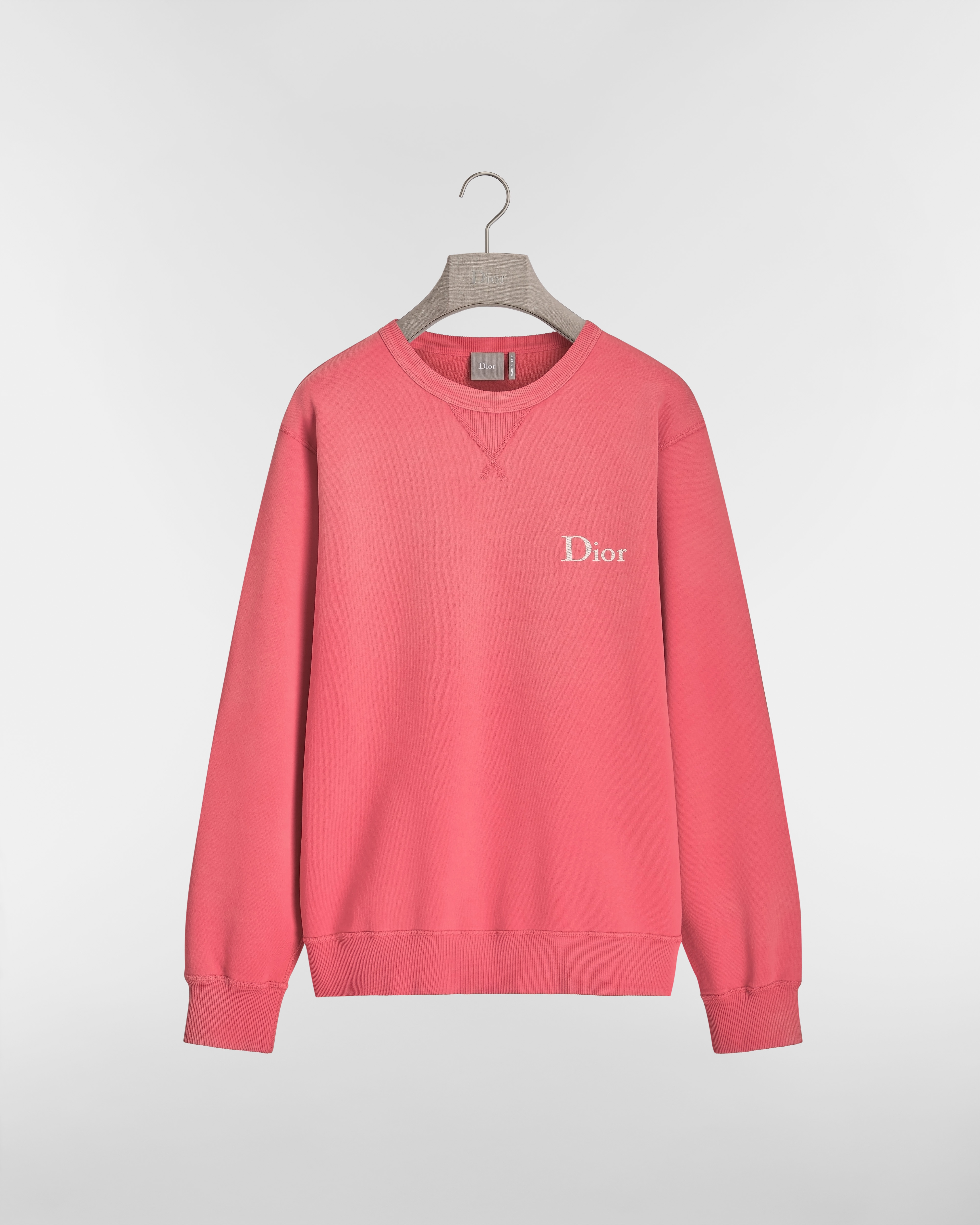 Moletom com bordado Dior Velo de algodão vermelho E01