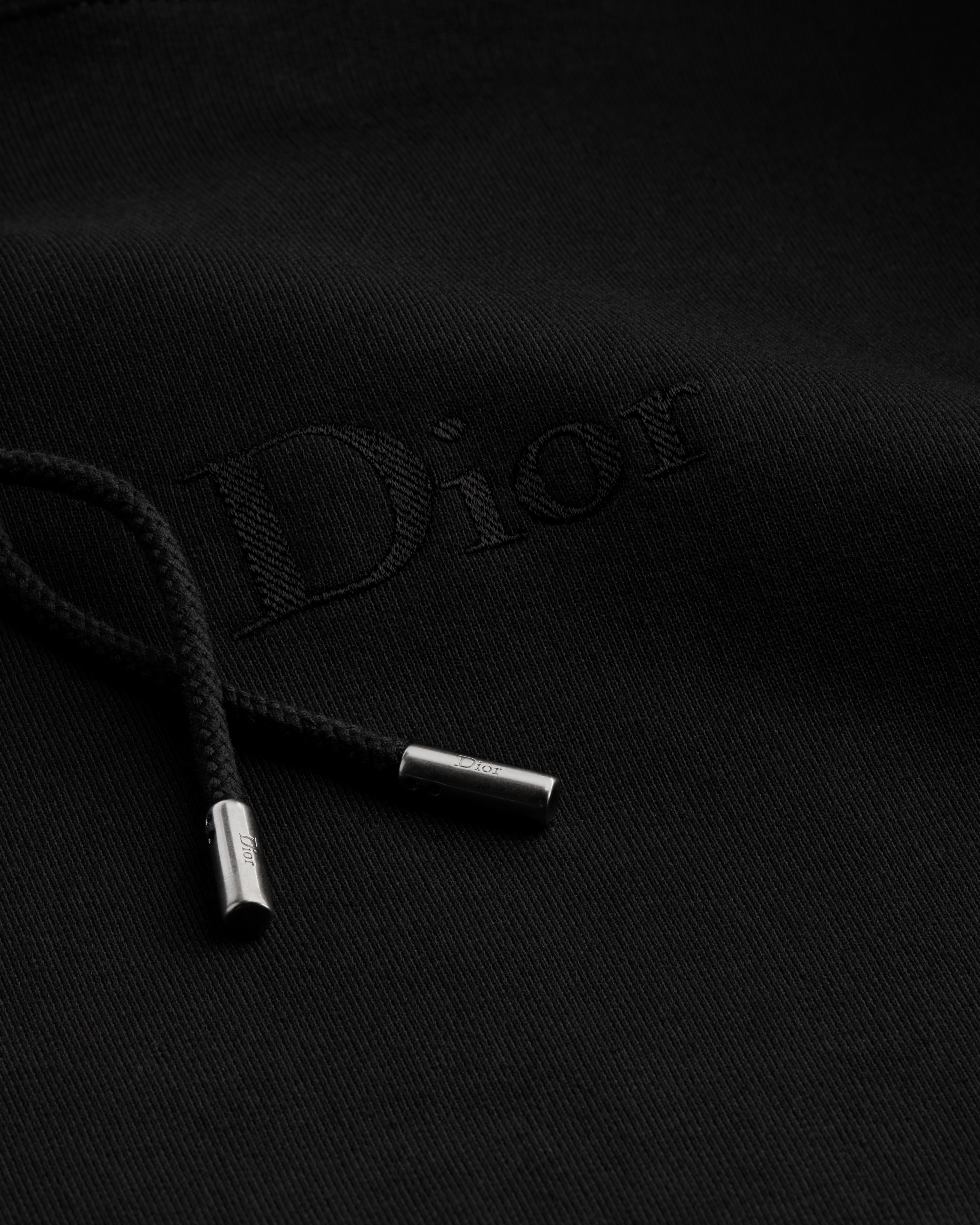 Hooded Sweatshirt with Dior Embroidery