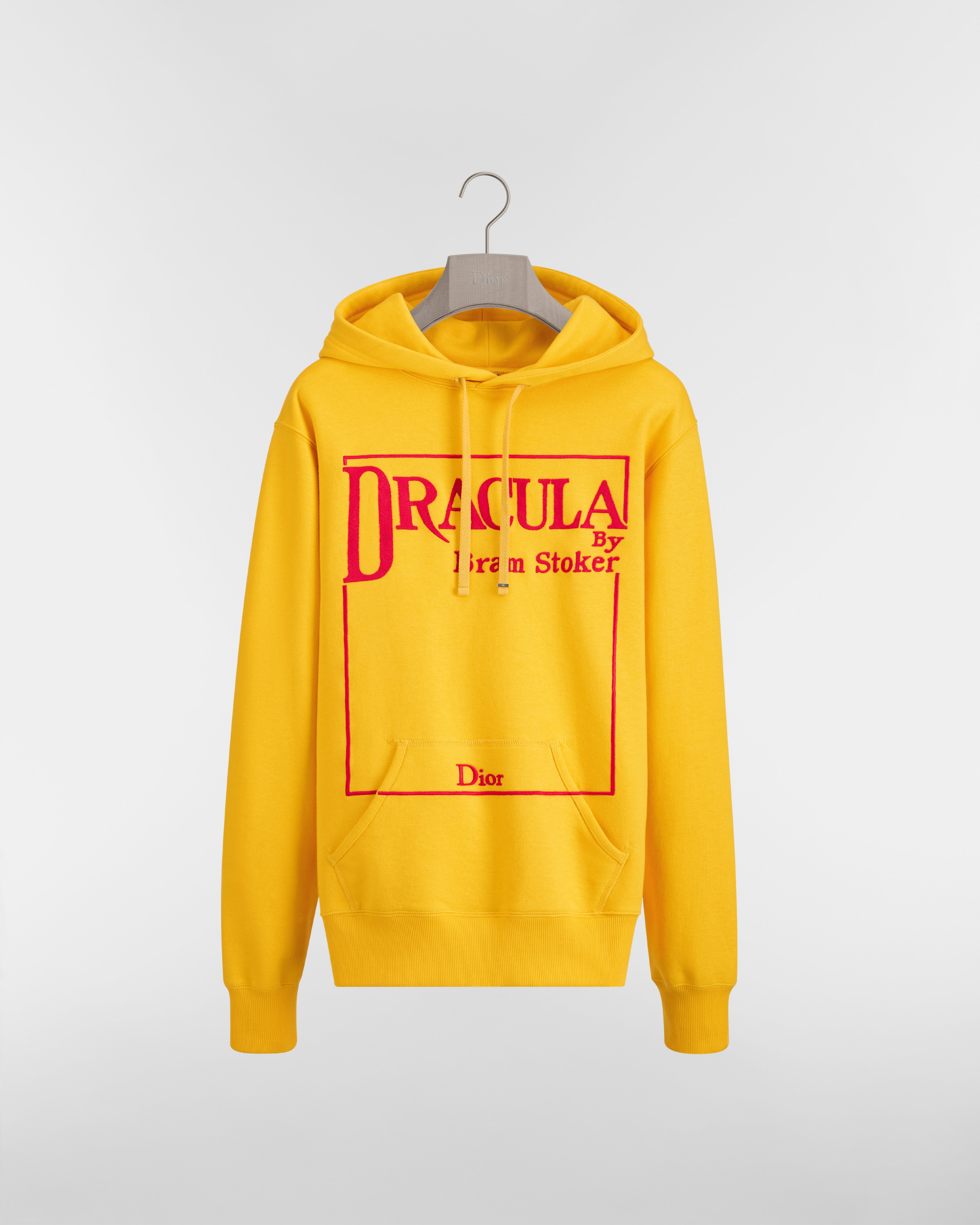Hooded Sweatshirt with Book Cover Embroidery, Relaxed Fit