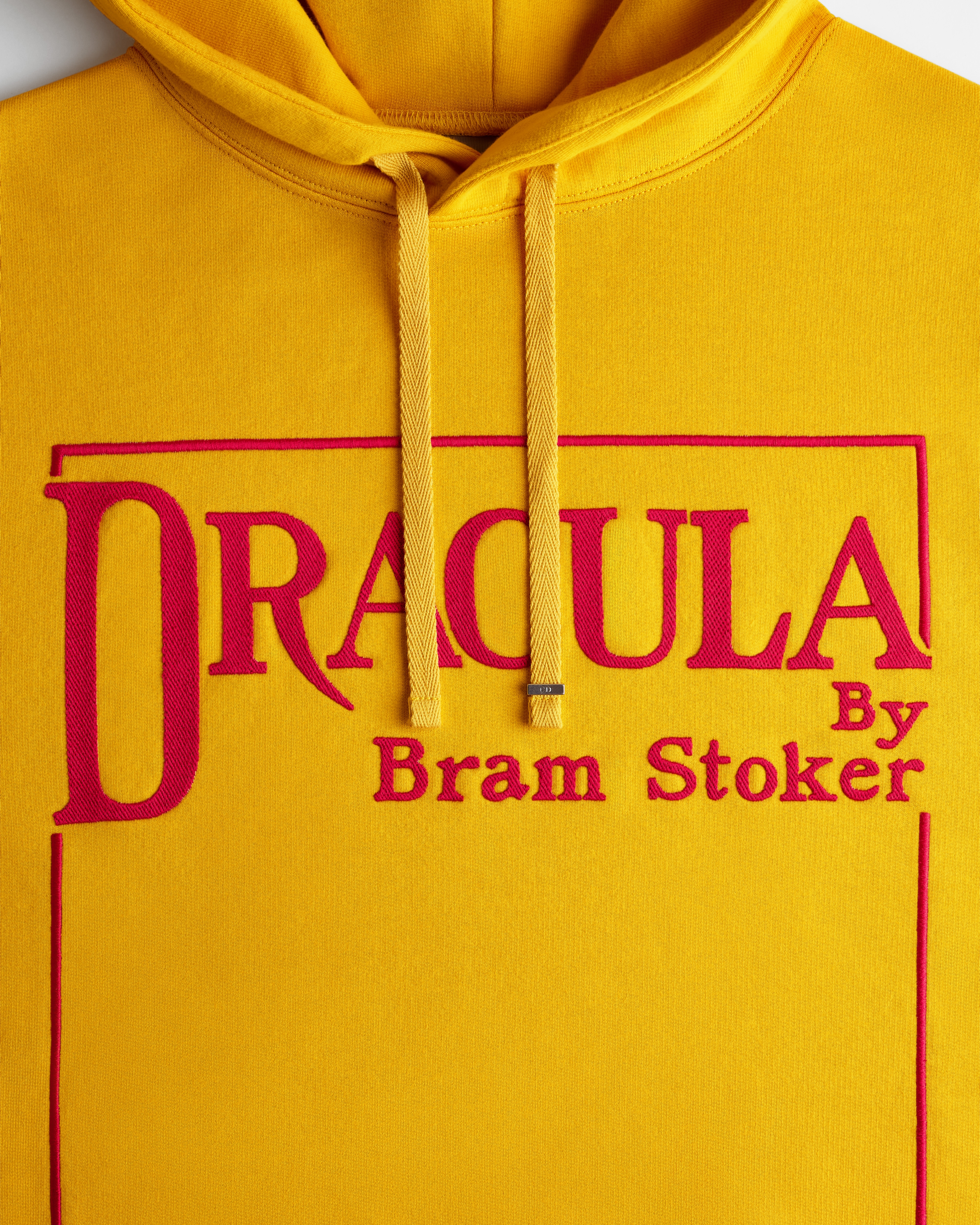 Hooded Sweatshirt with Book Cover Embroidery, Relaxed Fit