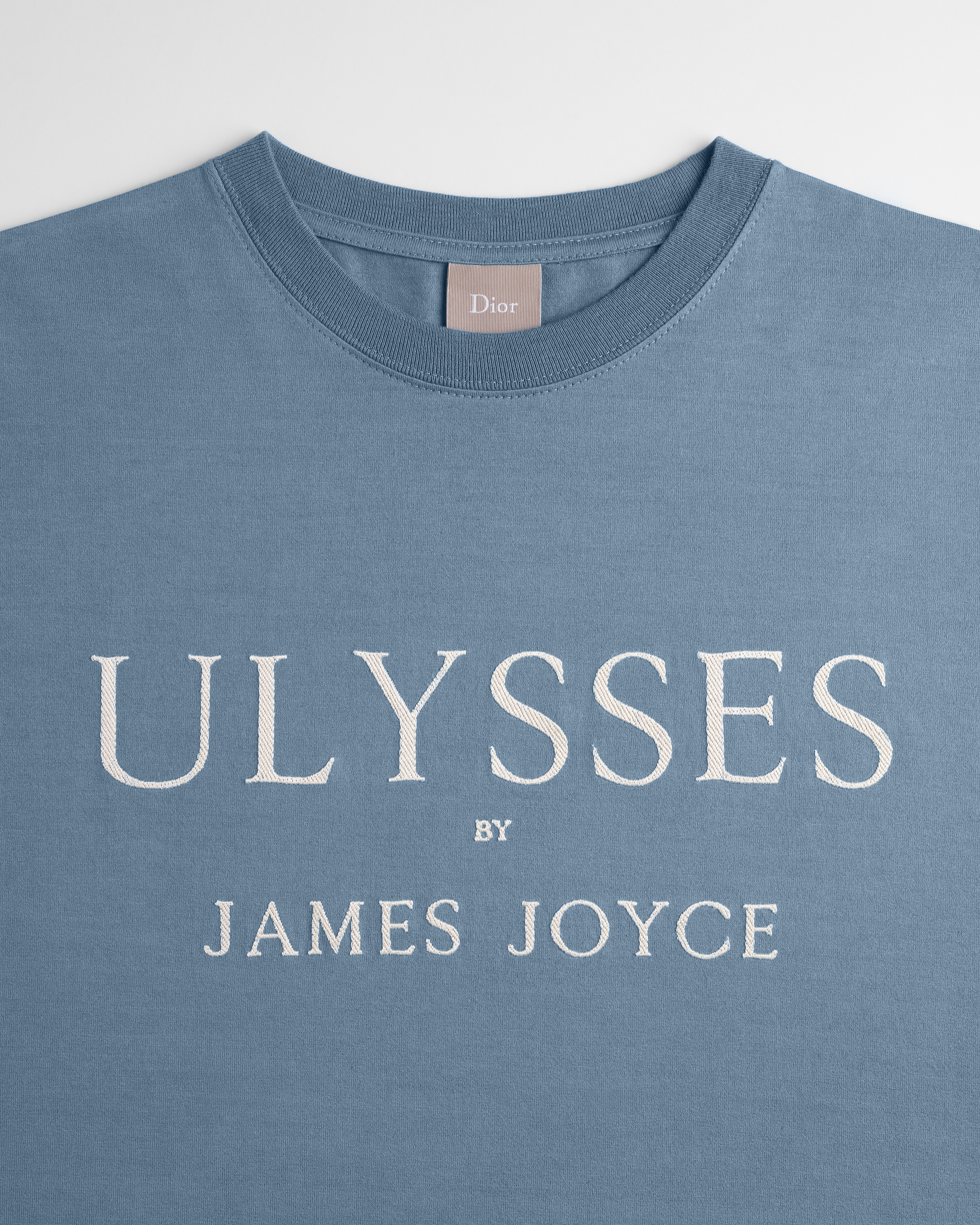 T-Shirt with Book Cover Embroidery