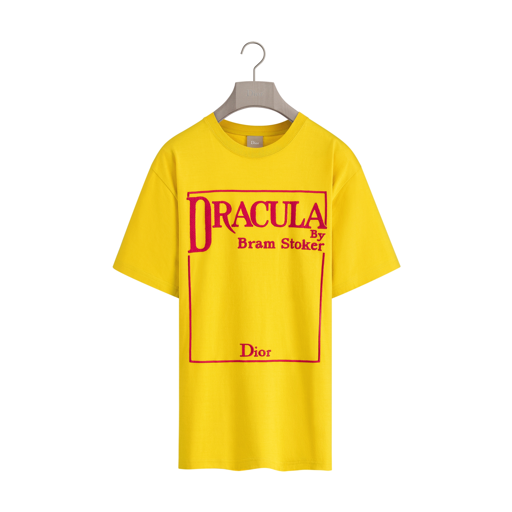 Camiseta com bordado Book Cover, corte casual Jérsei de algodão