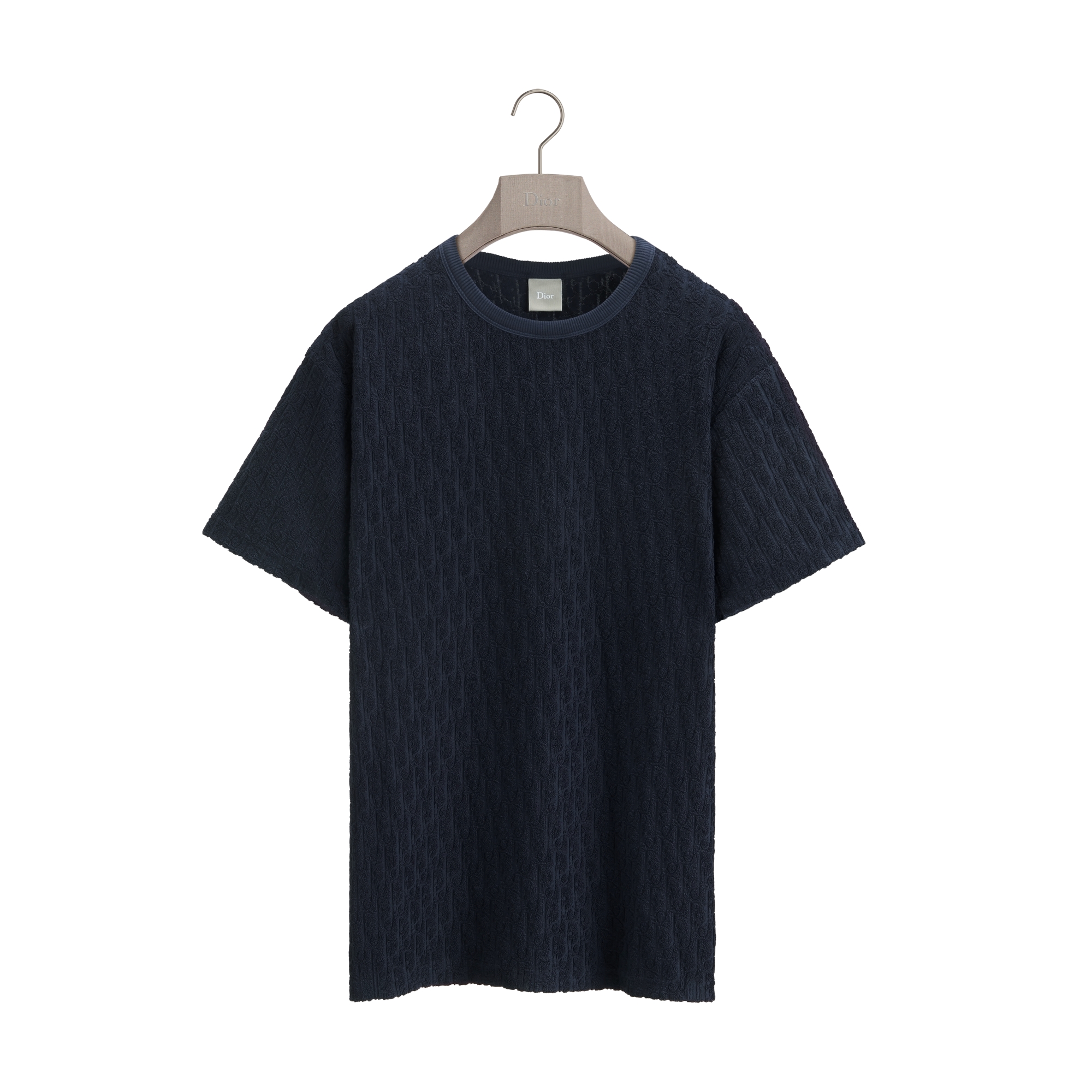 Dior ネイビー タンクトップ M Dior Oblique T-Shirt, Relaxed Fit Navy Blue Cotton Terry | DIOR