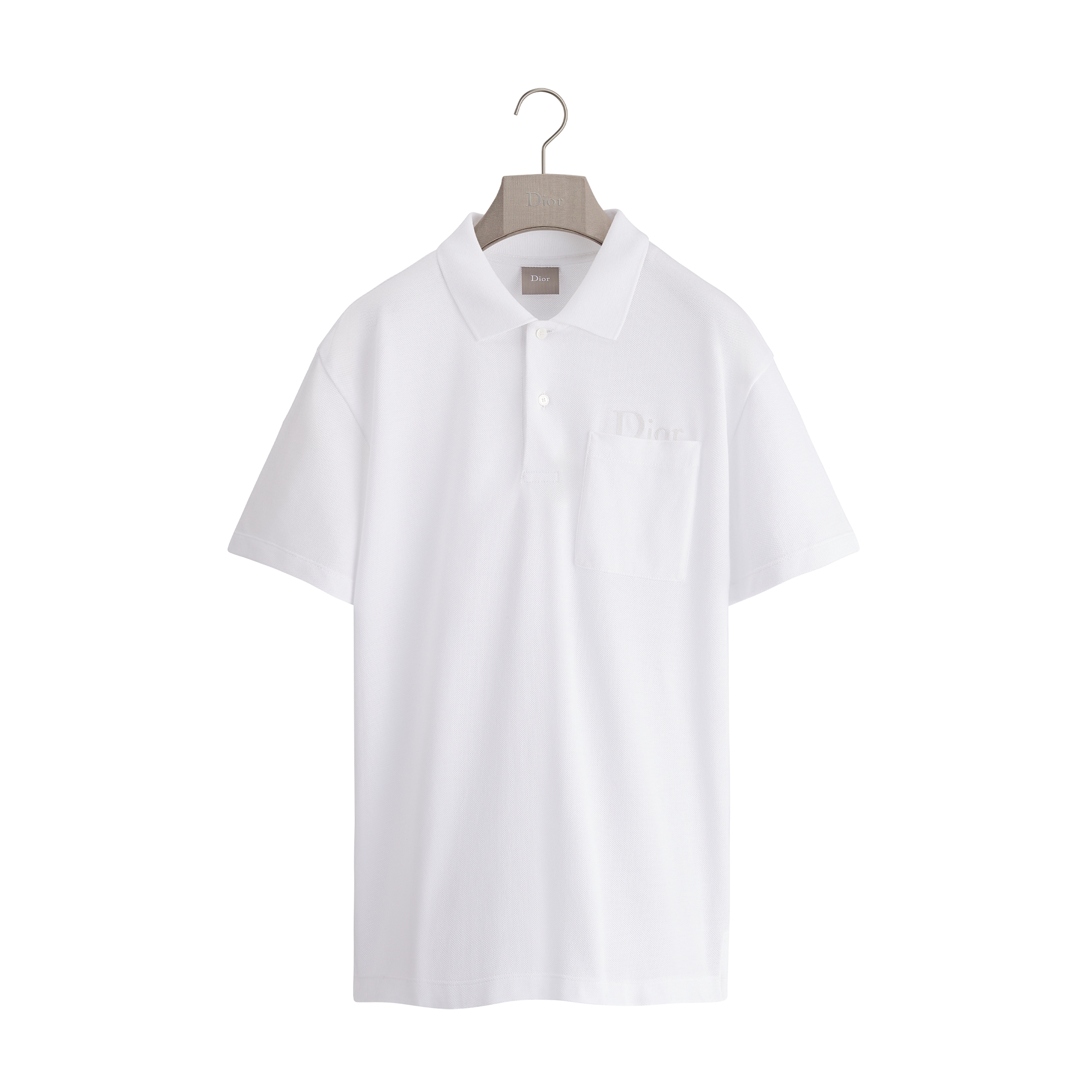  白色棉質網眼布