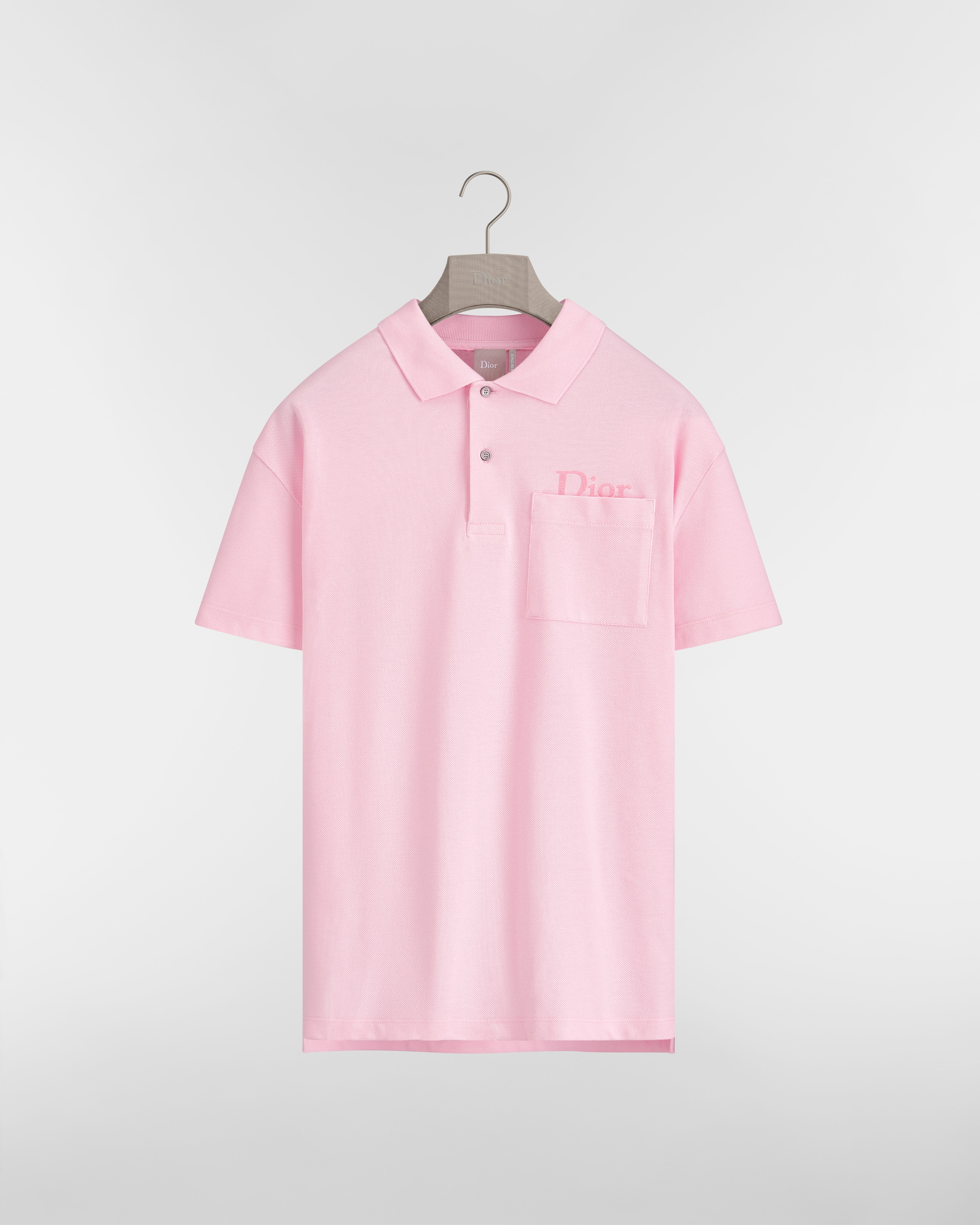 Polo 衫 淡紫色棉質網眼布 E01