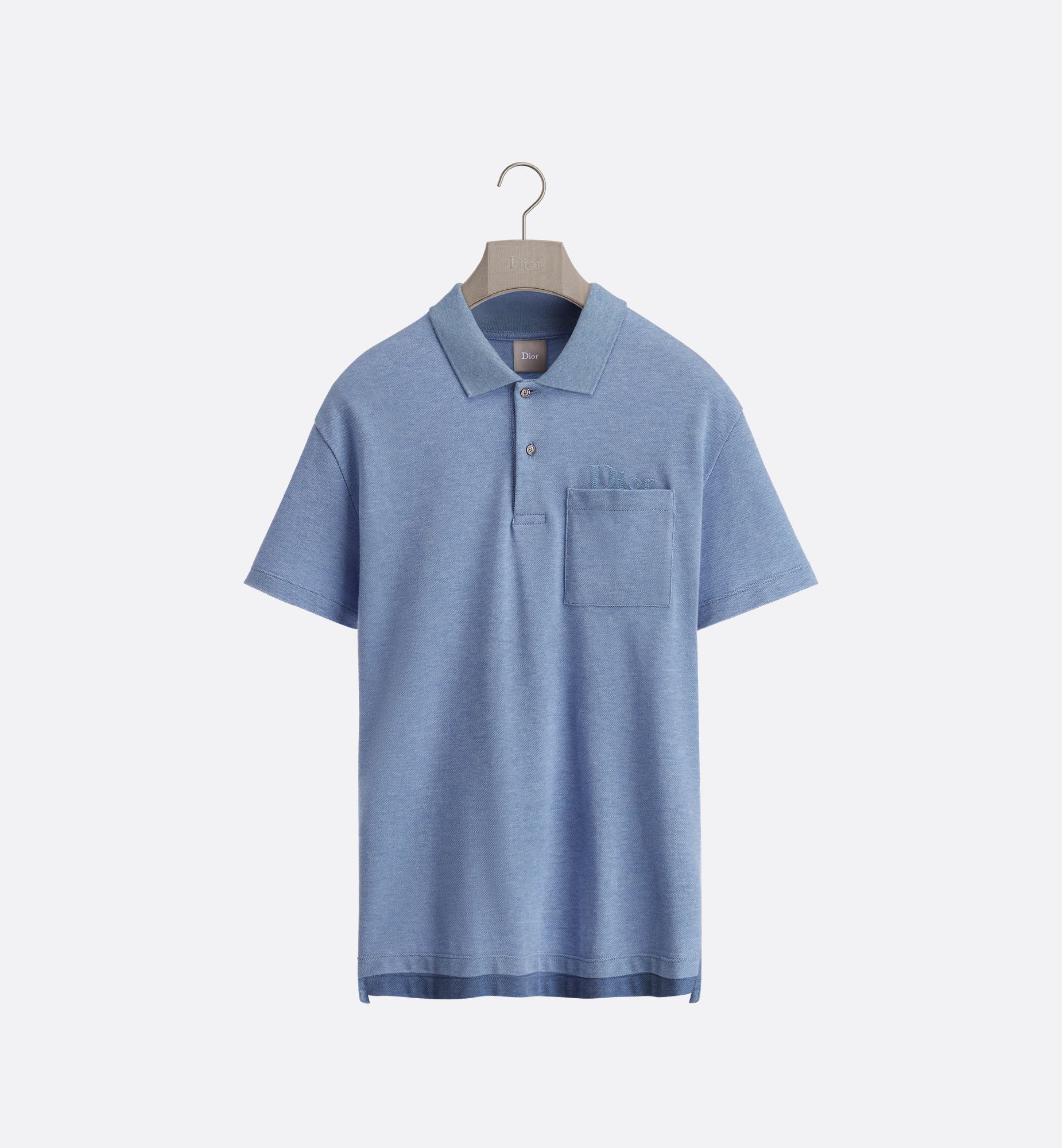 Blue Cotton Piqué