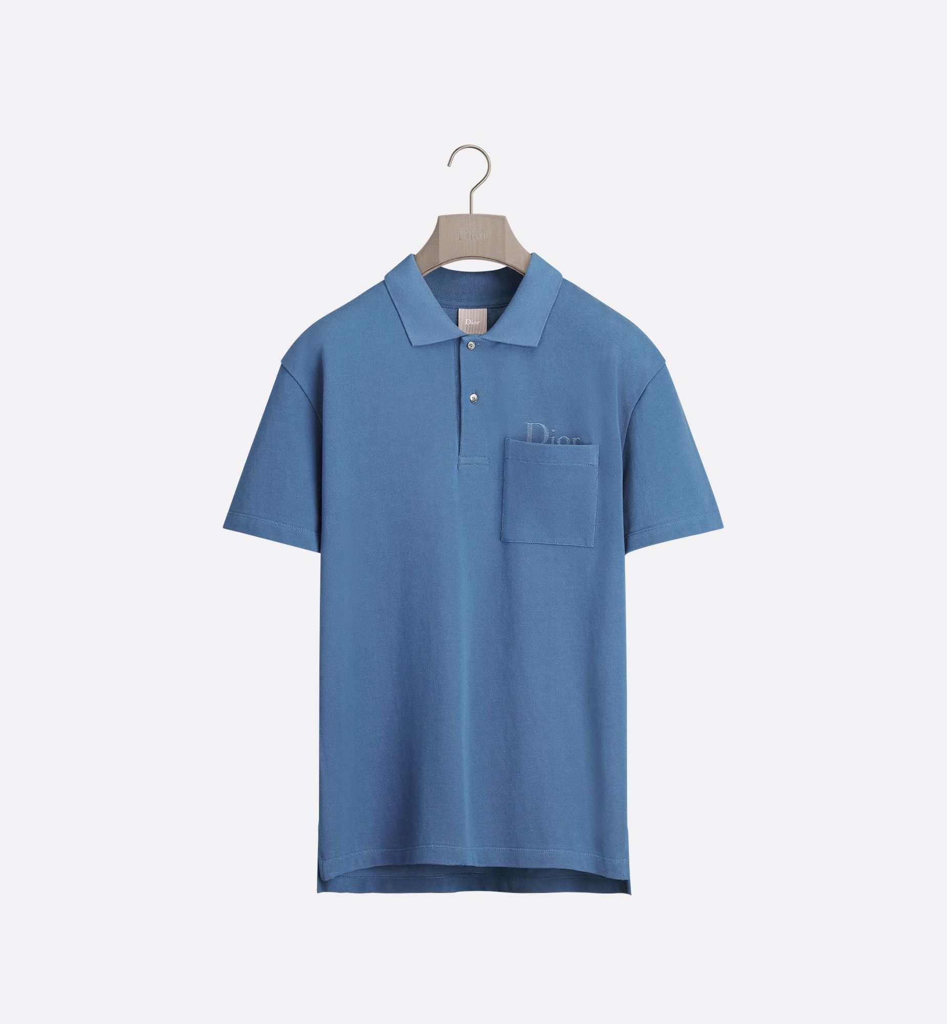 Blue Cotton Piqué