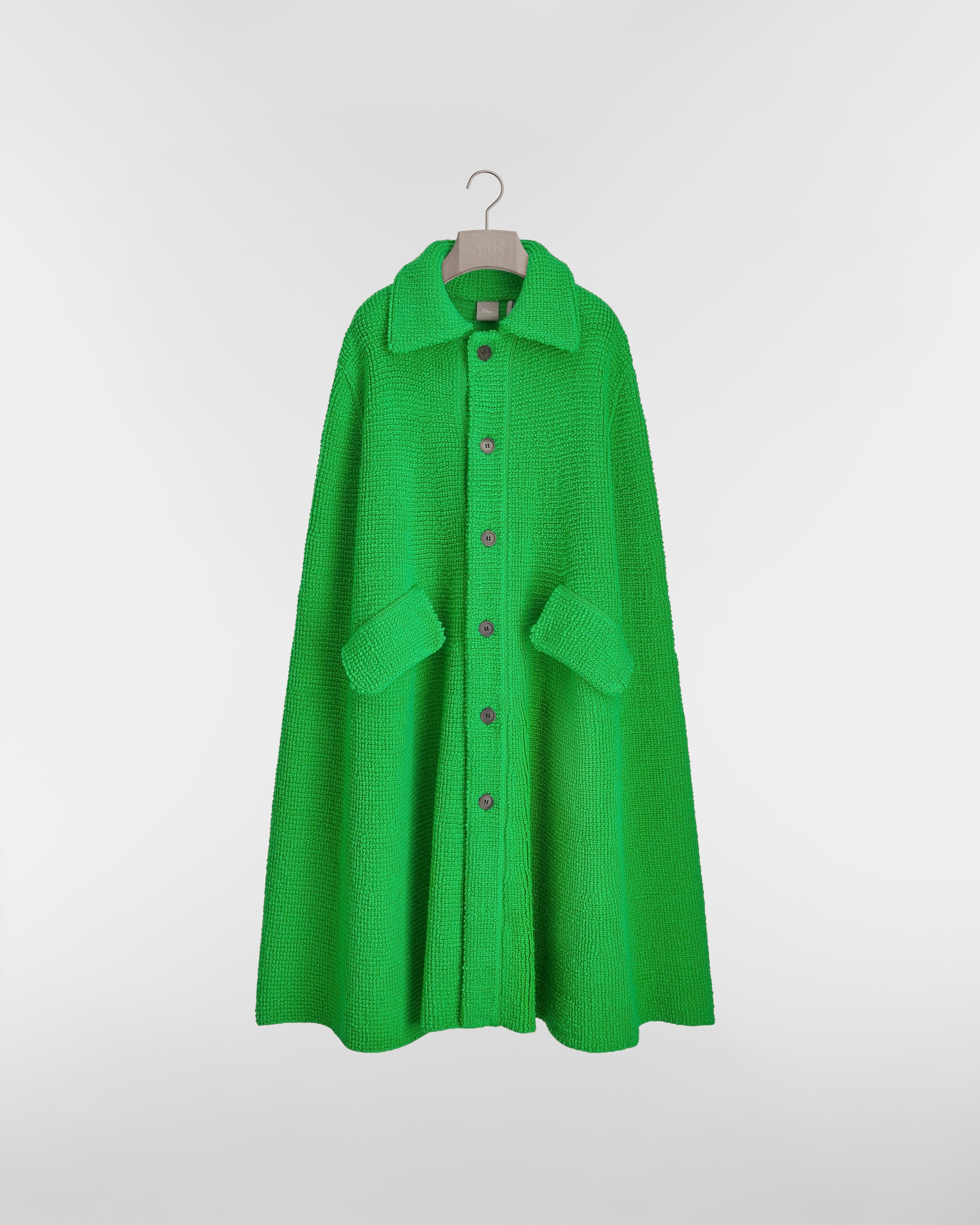 Cape Maille de cachemire vert E01