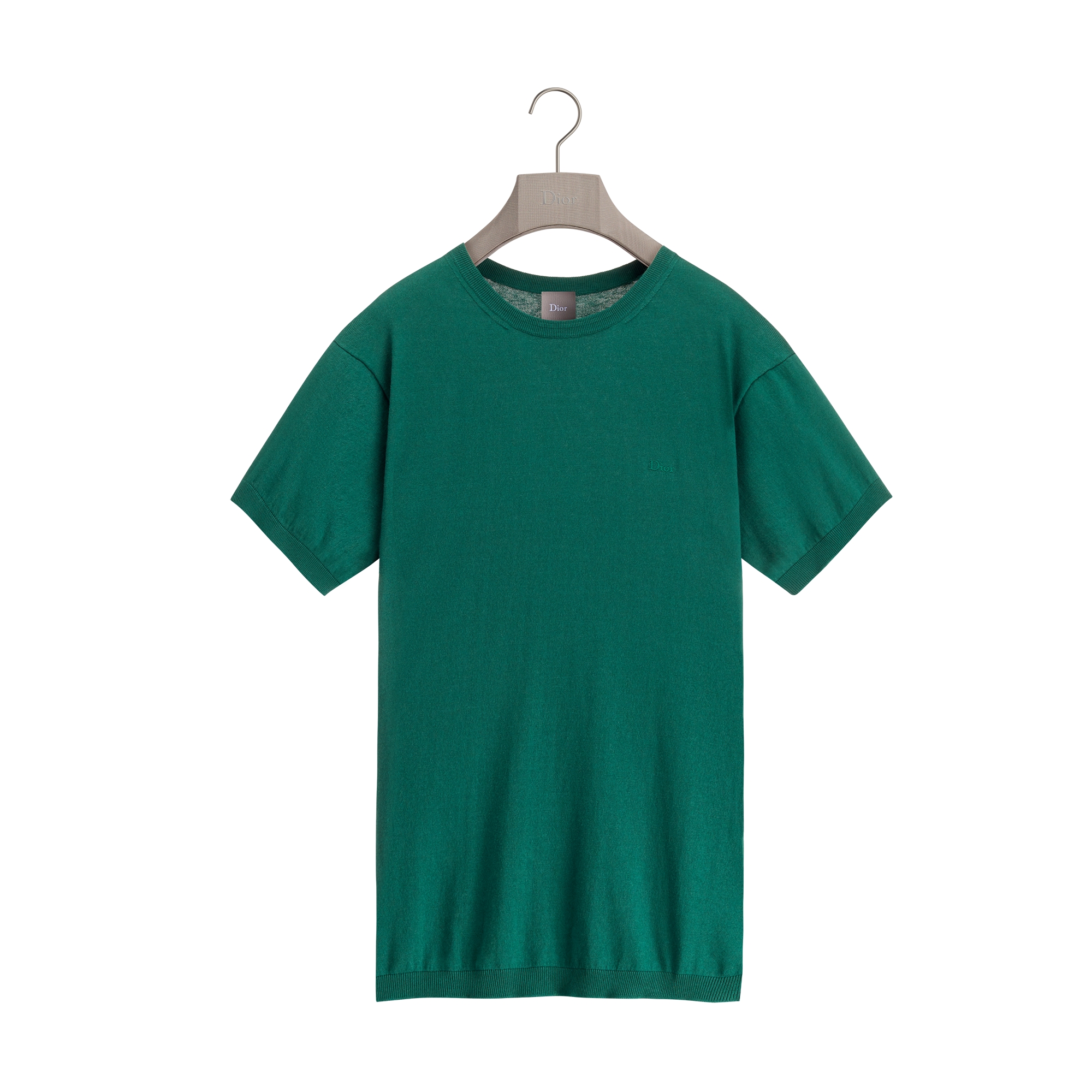  Baumwoll- und Seidenjersey in Grün