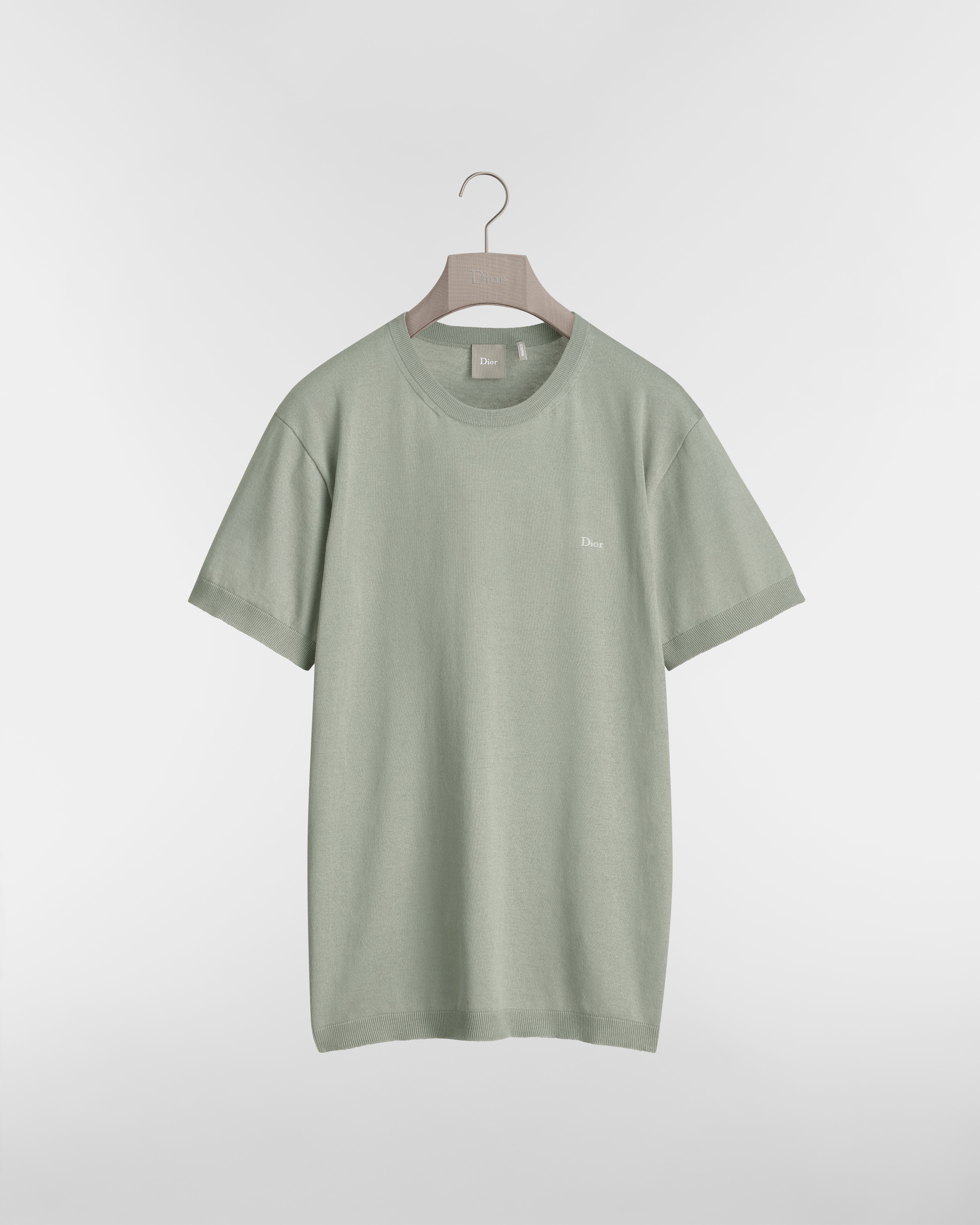 T-Shirt Baumwoll-Seidenjersey in Grau E01