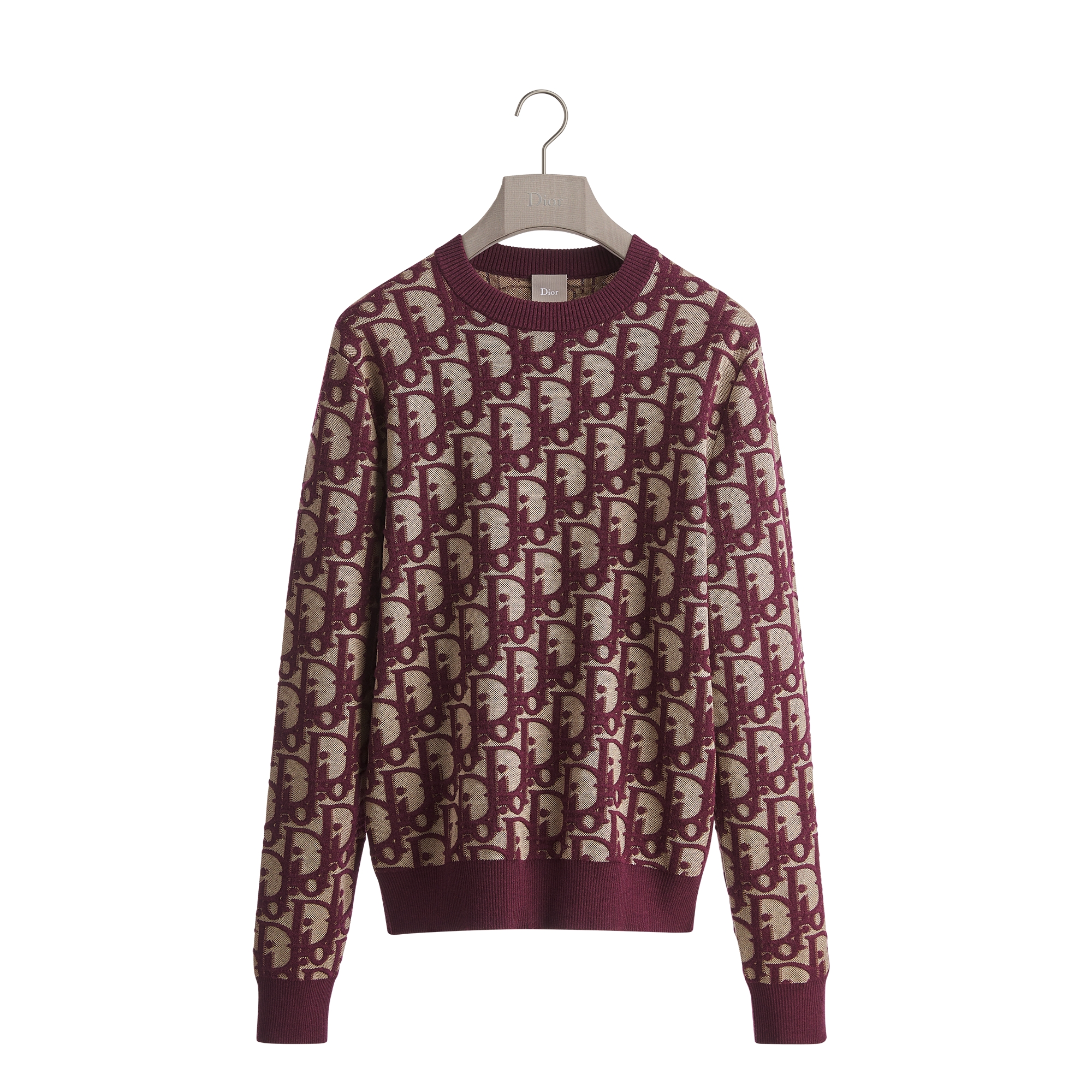  Jacquardmischung mit Baumwolle, Wolle und Seide in Bordeaux