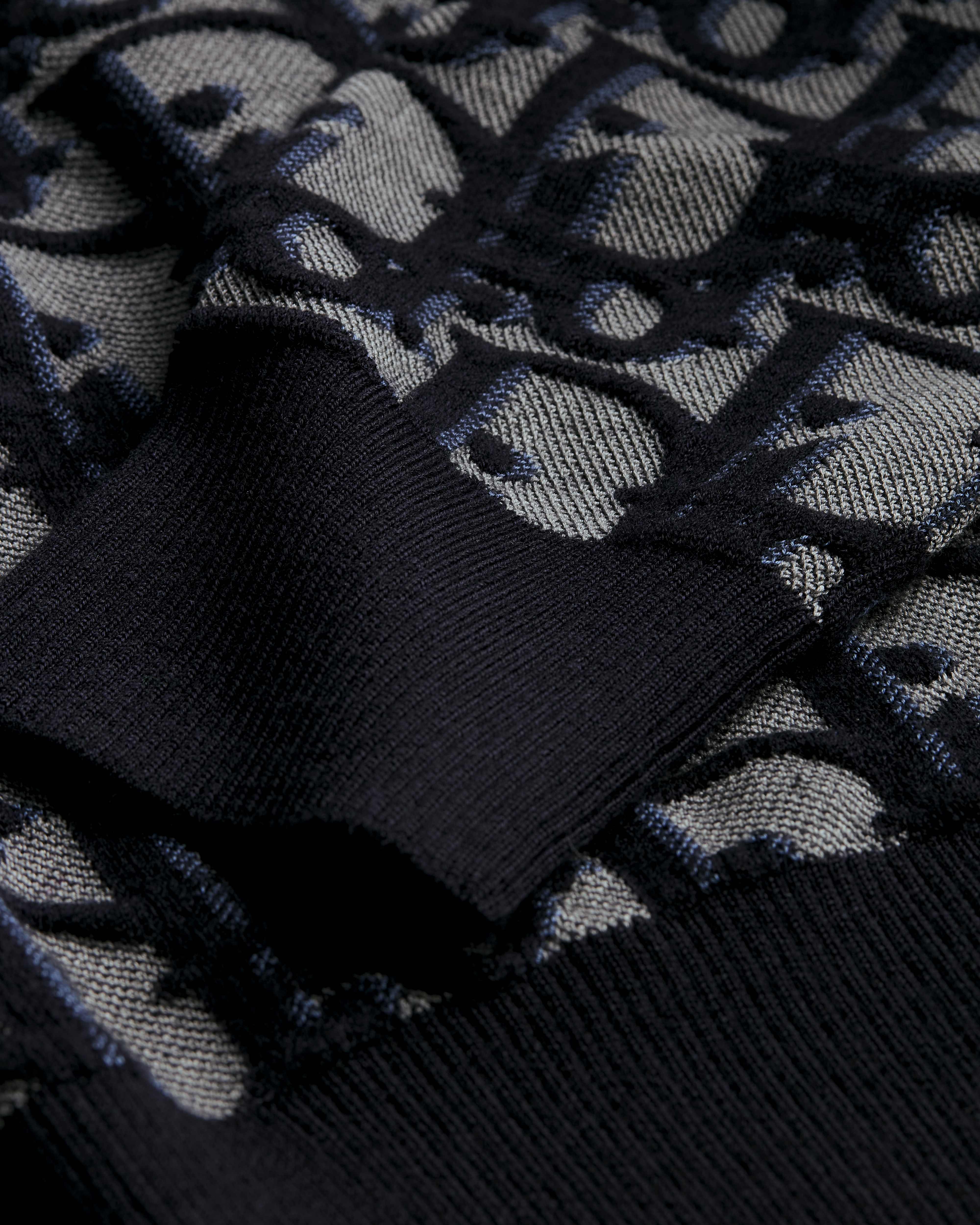 セーター ディオール オブリーク コットン・ウール・シルクブレンド ジャカード E09