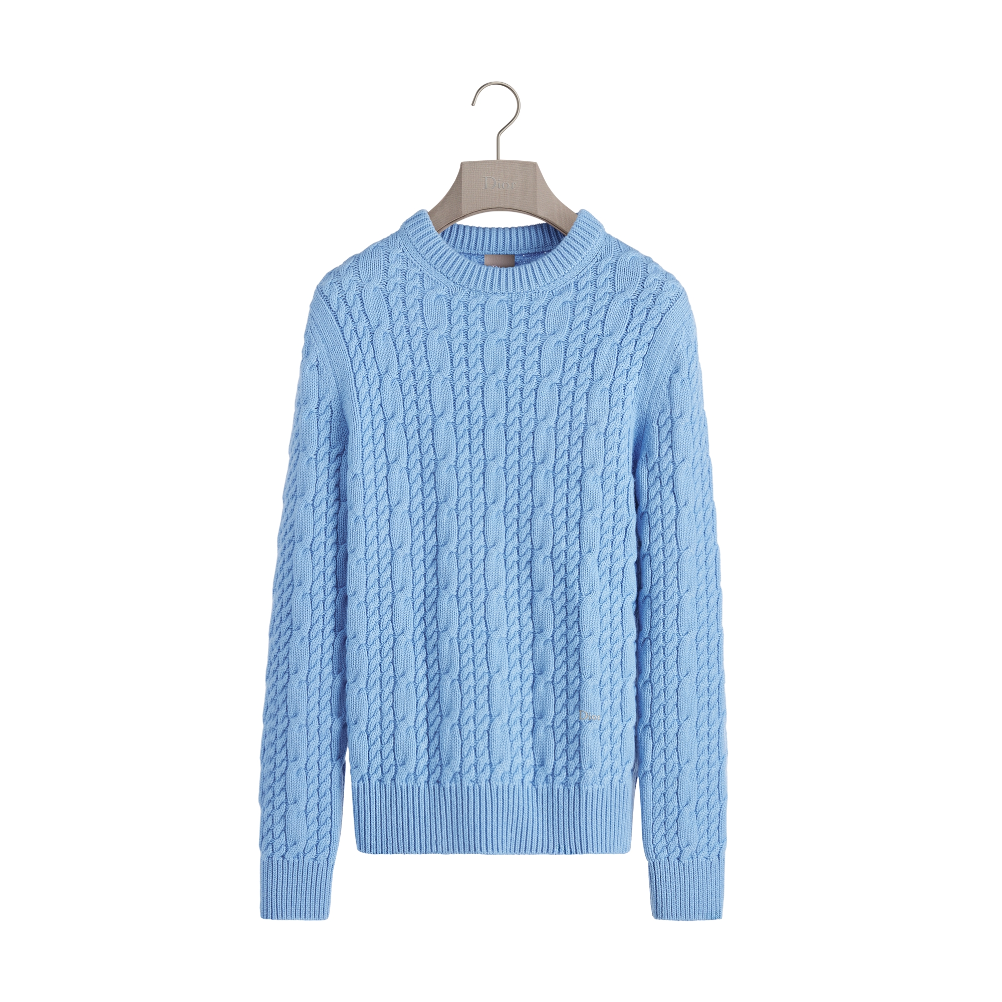  Maille de cachemire bleu