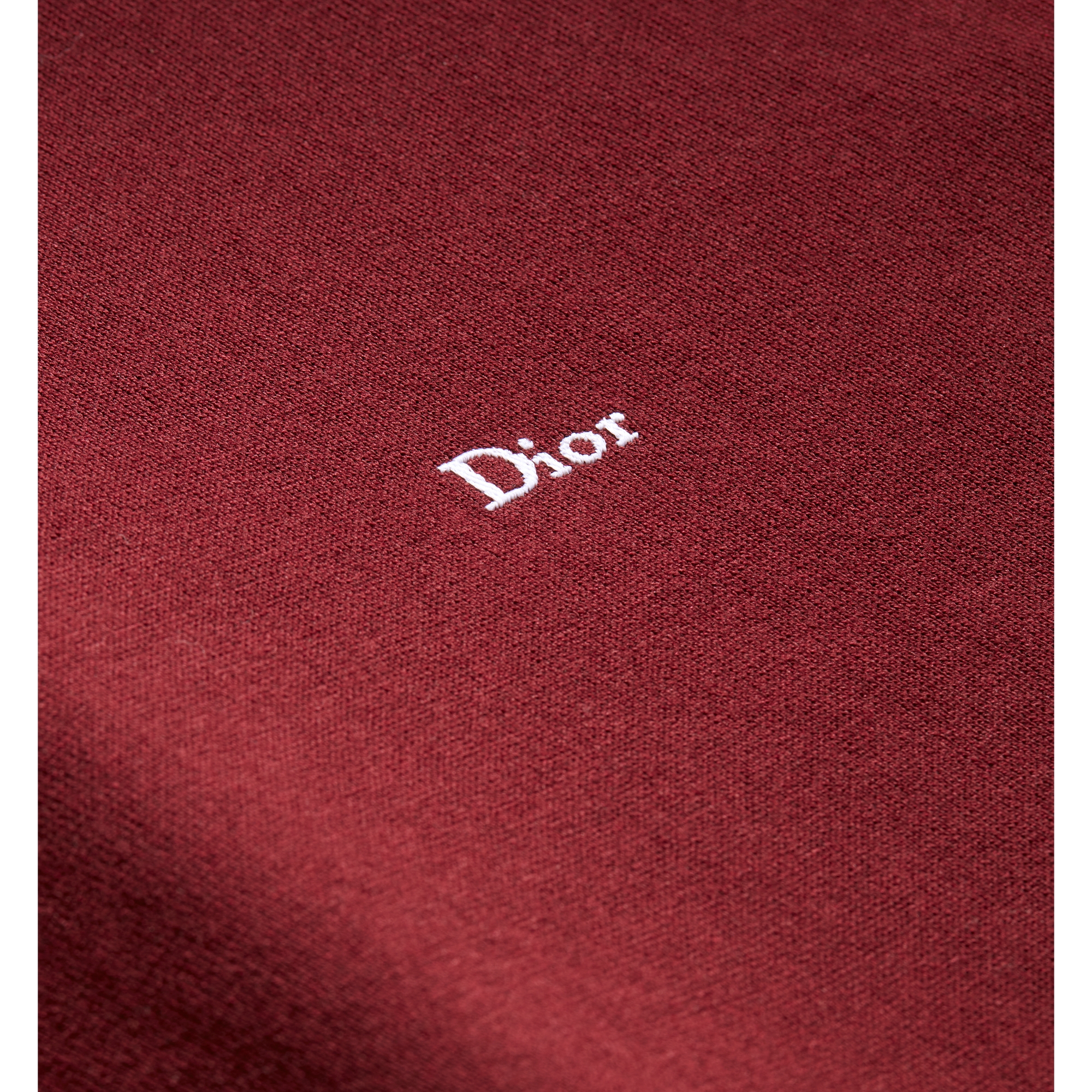 Long-Sleeved T-Shirt Burgundy Cotton-Silk Jersey E09