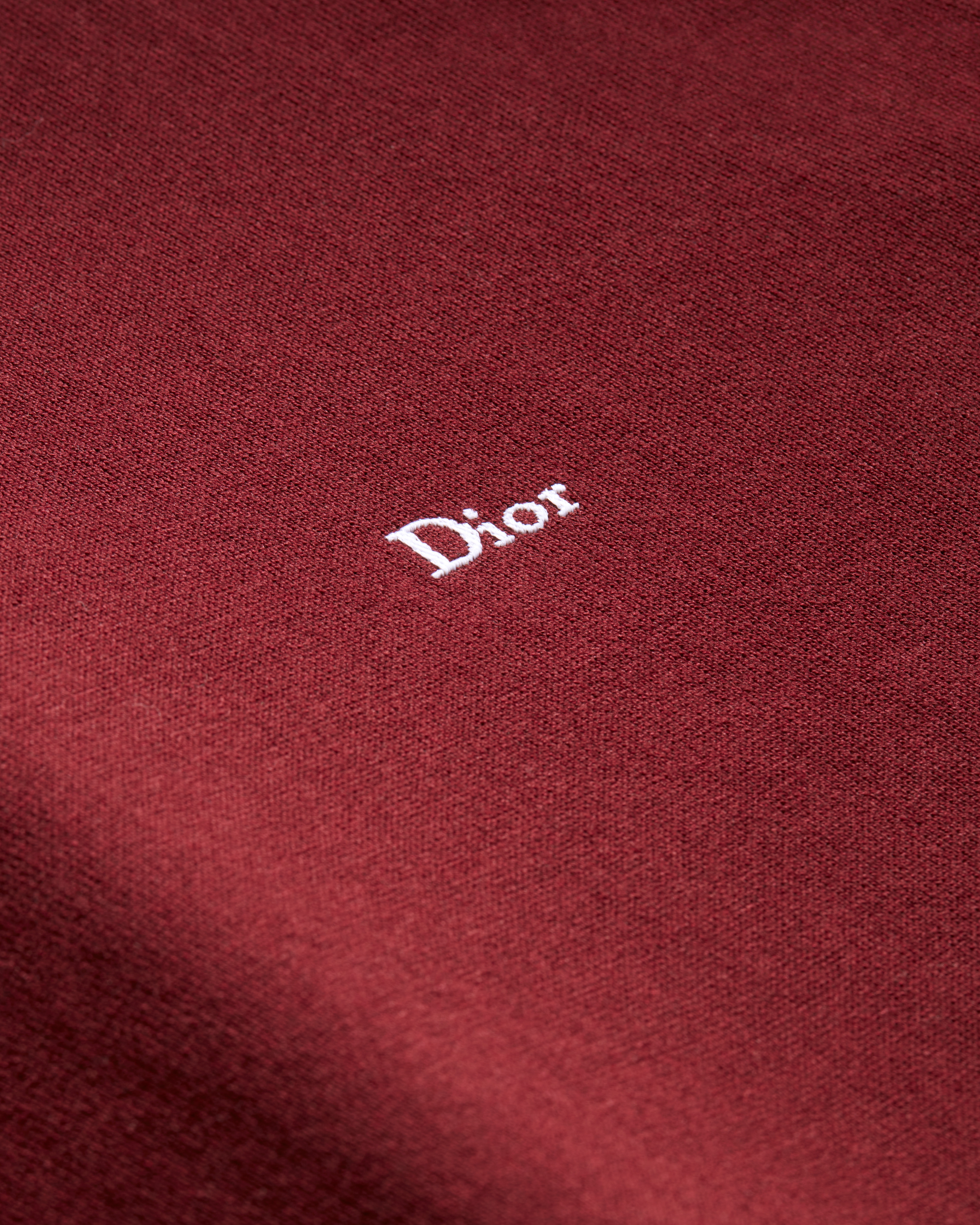 Long-Sleeved T-Shirt Burgundy Cotton-Silk Jersey E09