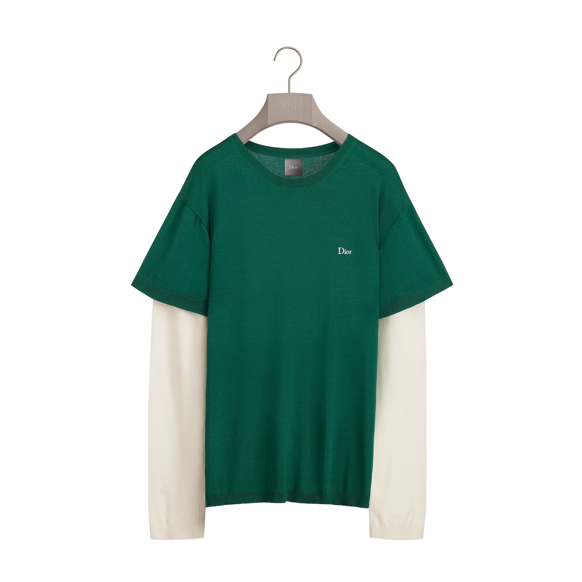  Green Cotton-Silk Jersey