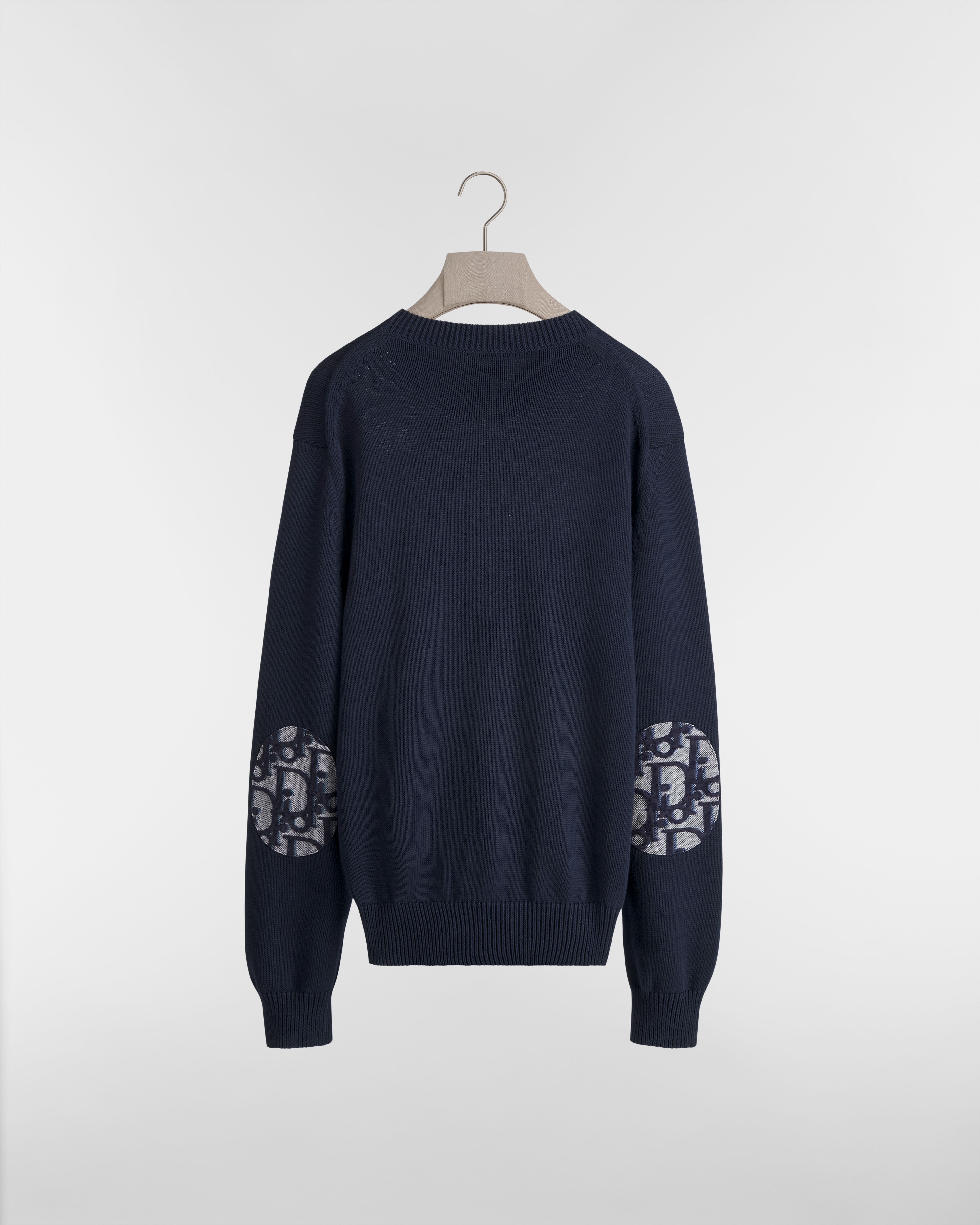 Pull Dior Oblique Jersey de coton bleu marine E08