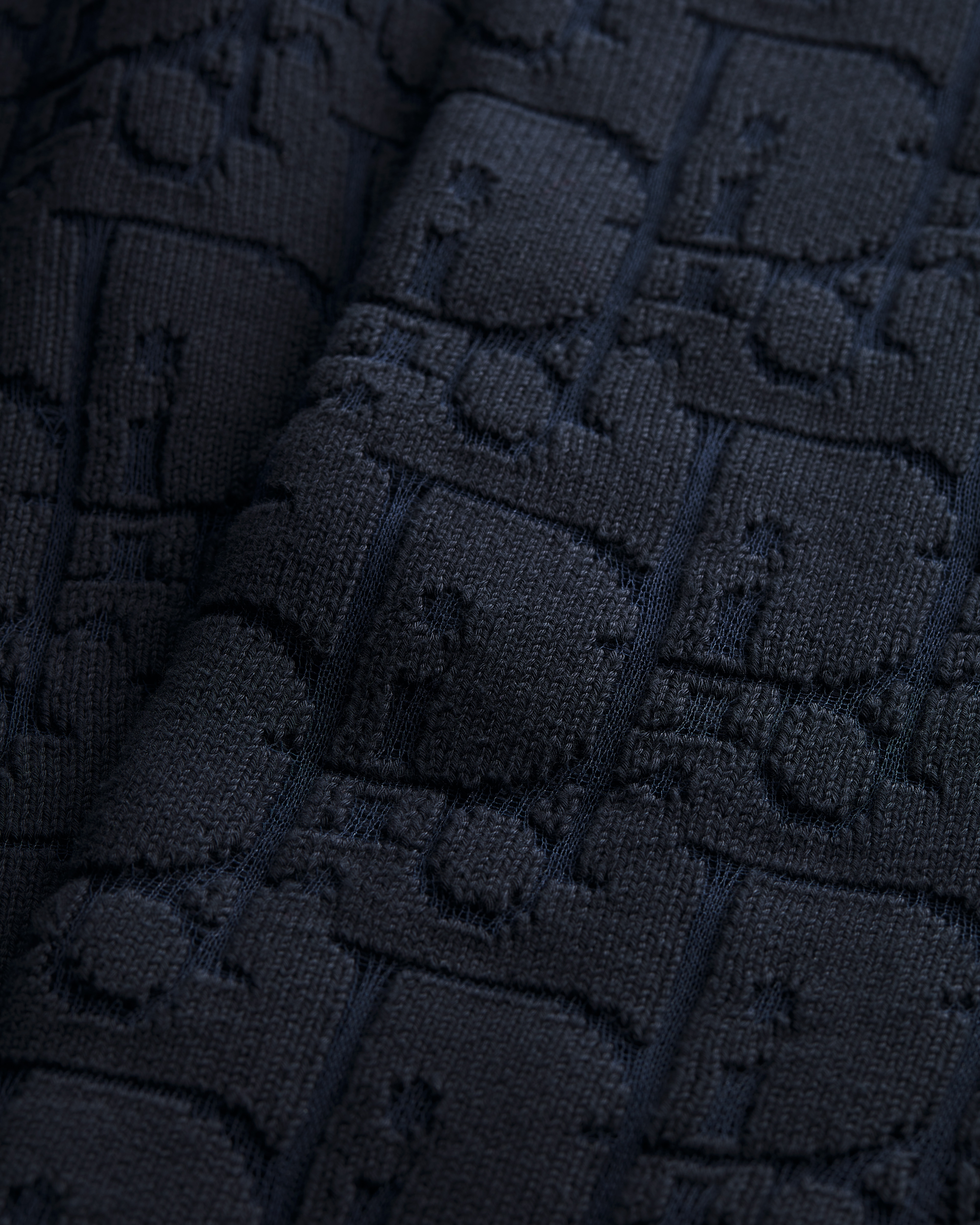 Dior Oblique Pullover Jersey aus Baumwollmischung in Marineblau E09