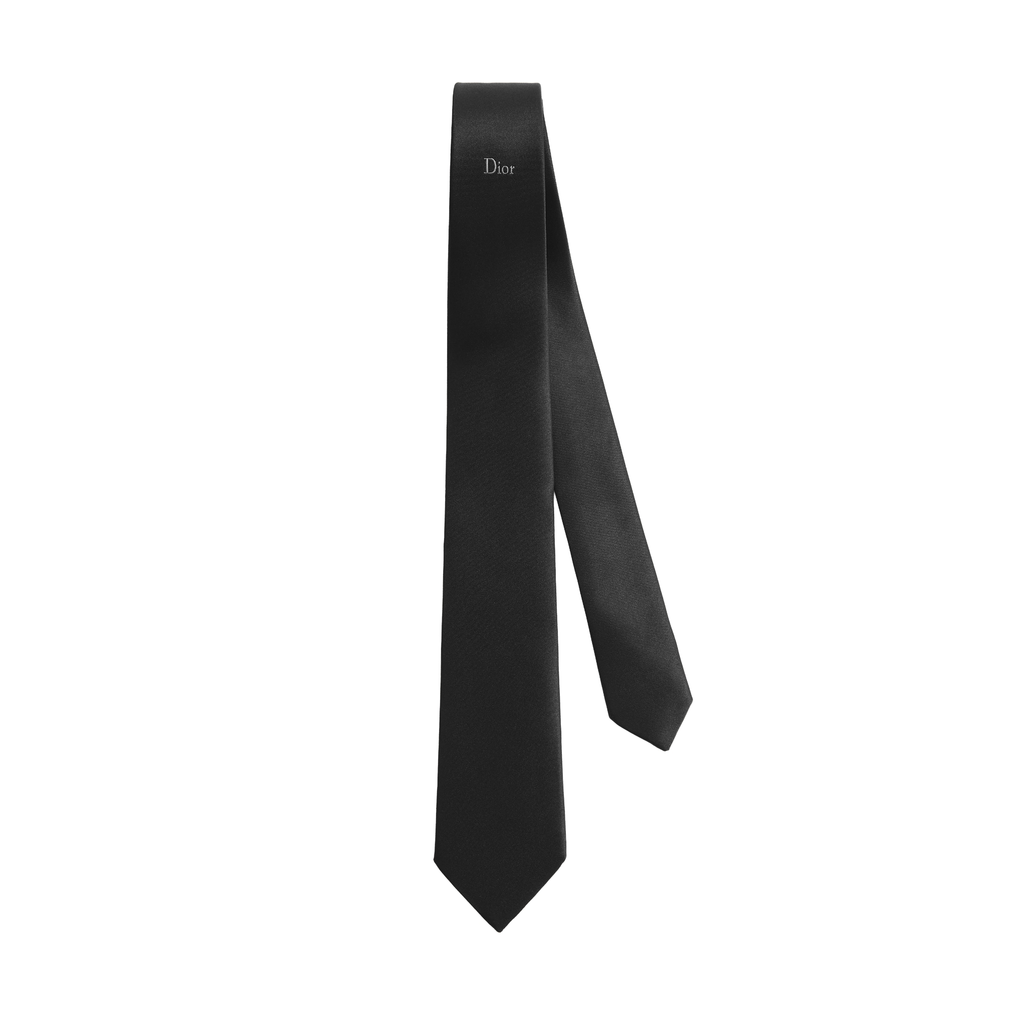 Dior Tie Black Silk E01