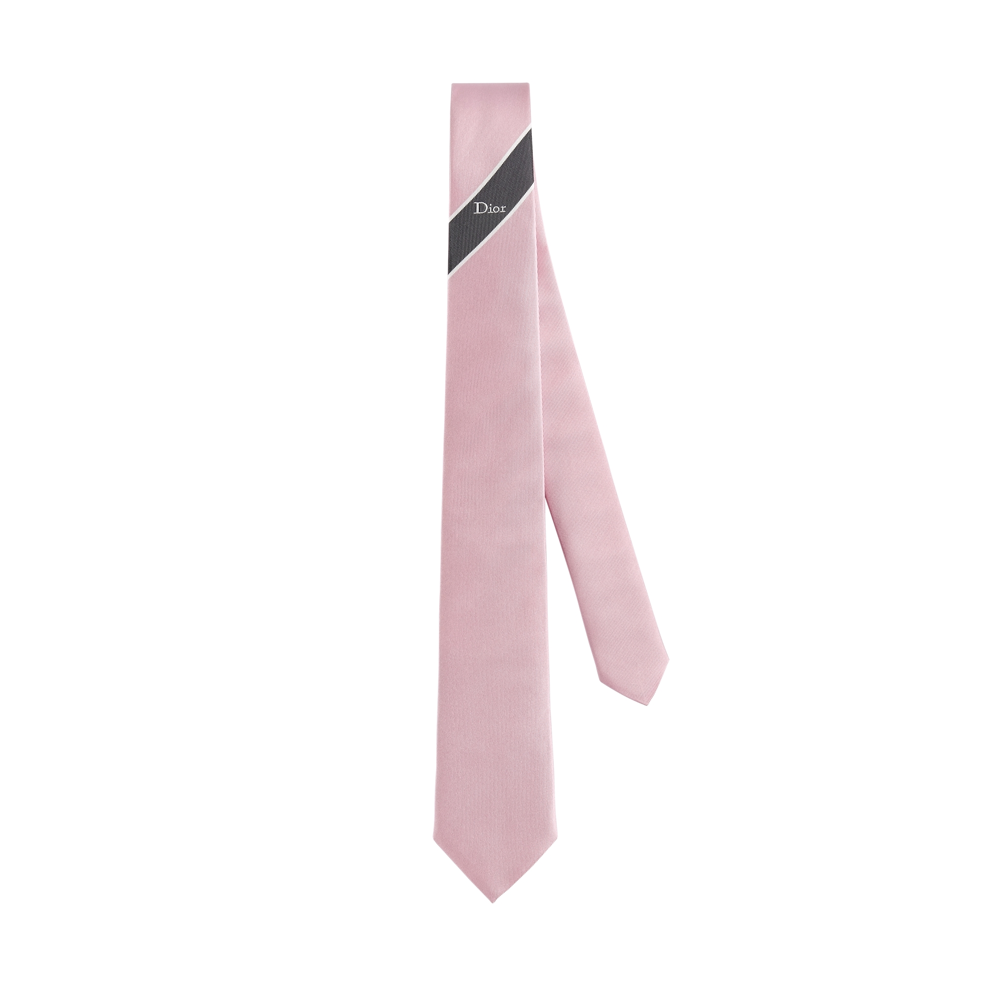  Pink, Anthracite Gray and White Silk